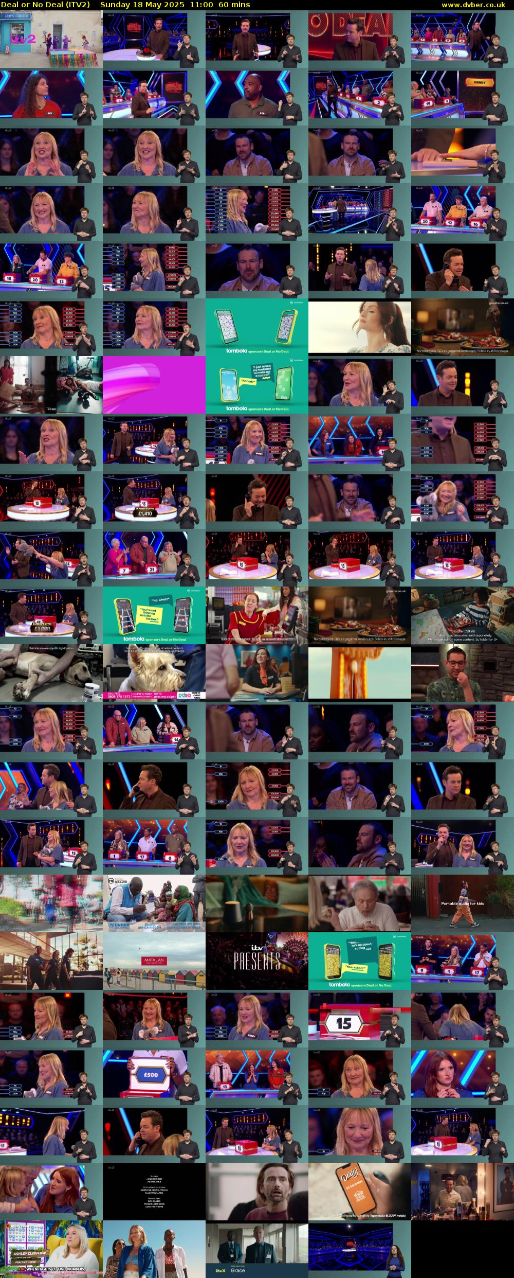Deal or No Deal (ITV2) Sunday 18 May 2025 11:00 - 12:00
