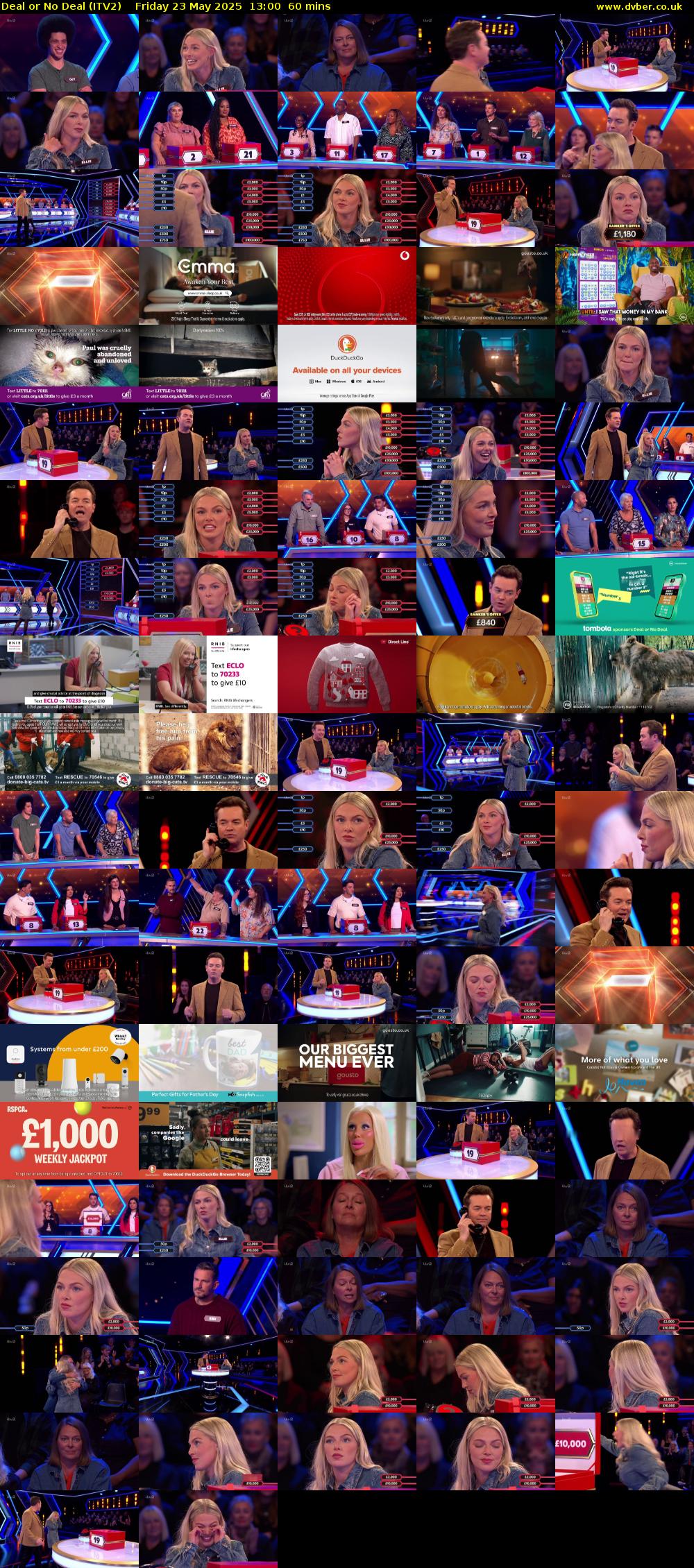 Deal or No Deal (ITV2) Friday 23 May 2025 13:00 - 14:00