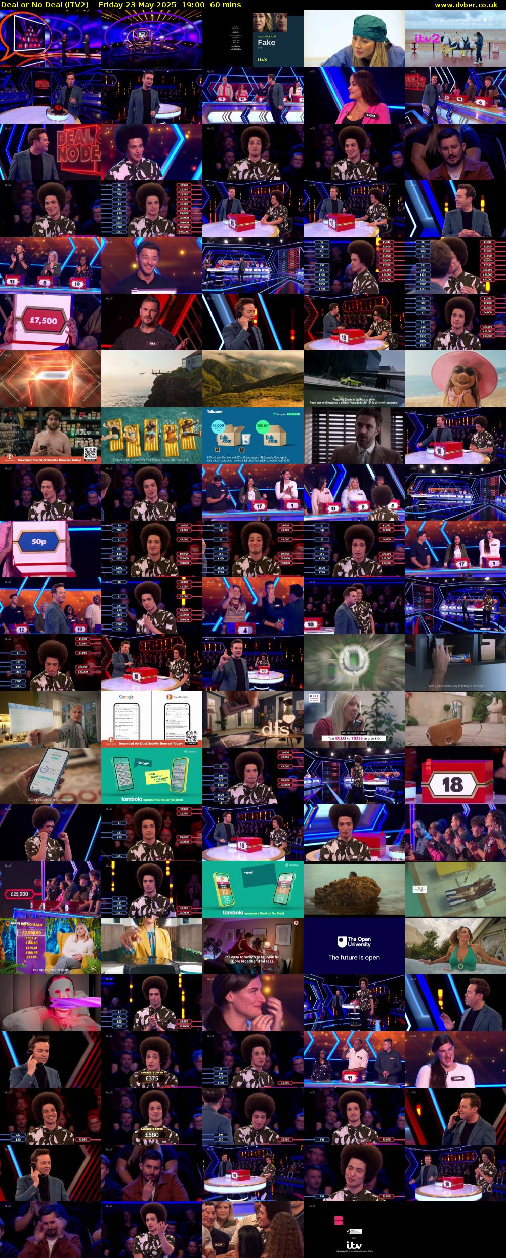 Deal or No Deal (ITV2) Friday 23 May 2025 19:00 - 20:00