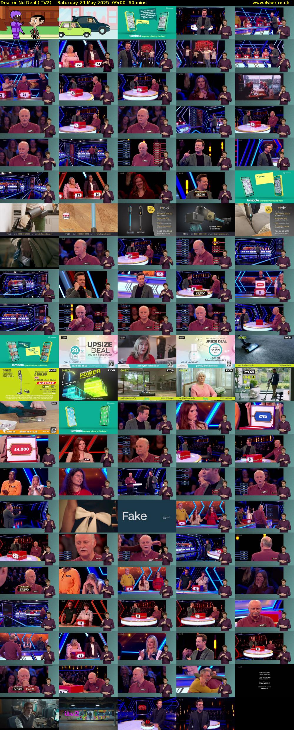 Deal or No Deal (ITV2) Saturday 24 May 2025 09:00 - 10:00