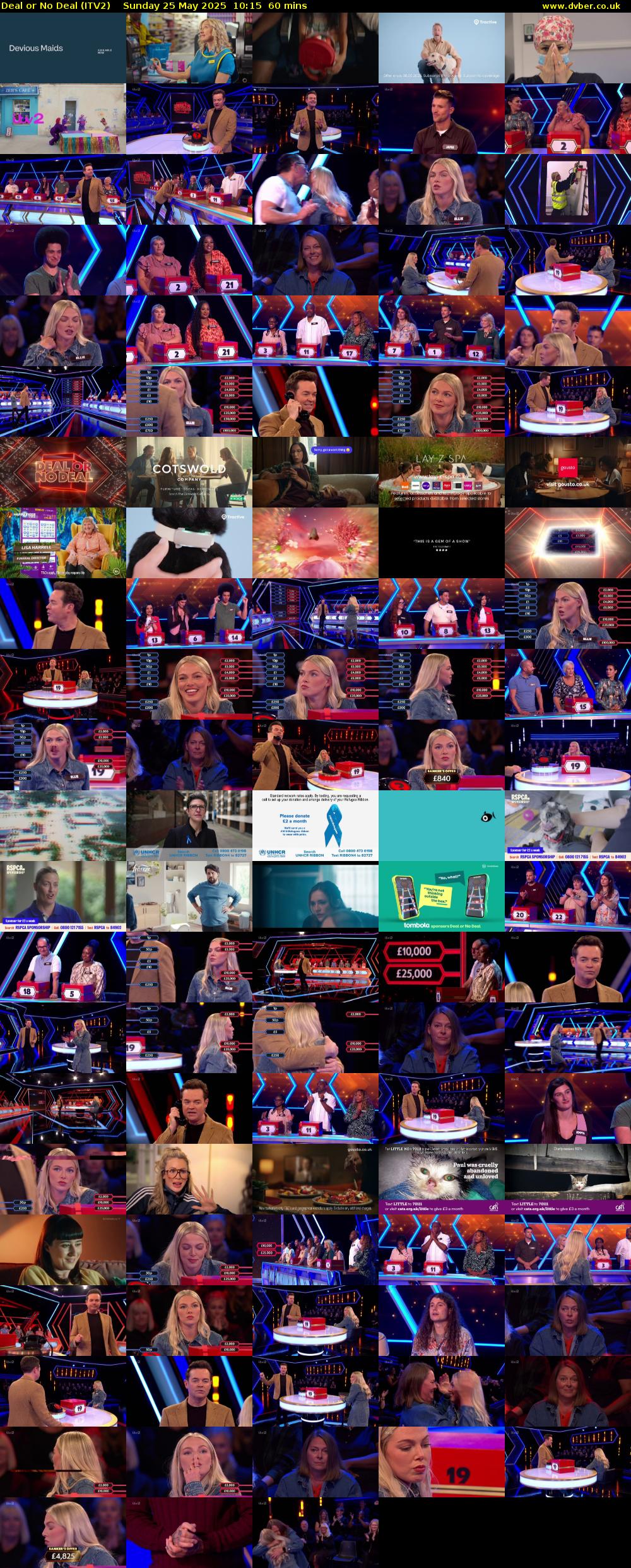 Deal or No Deal (ITV2) Sunday 25 May 2025 10:15 - 11:15