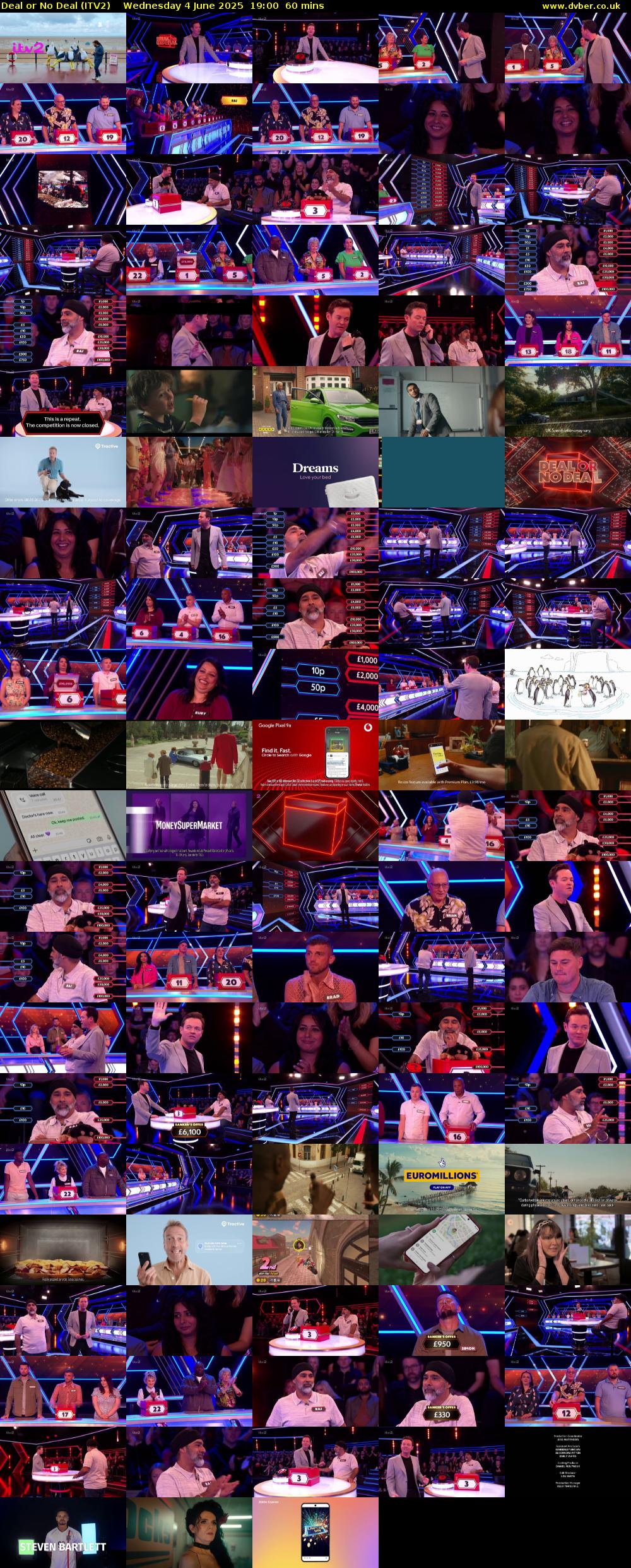 Deal or No Deal (ITV2) Wednesday 4 June 2025 19:00 - 20:00