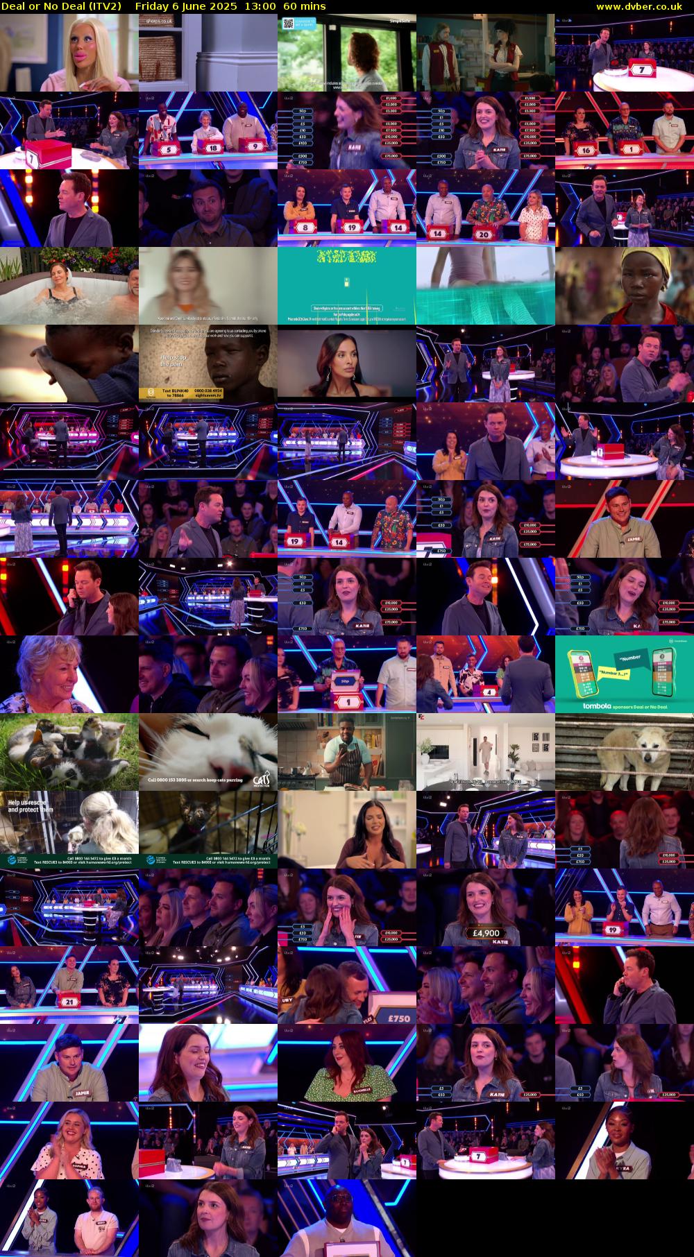 Deal or No Deal (ITV2) Friday 6 June 2025 13:00 - 14:00