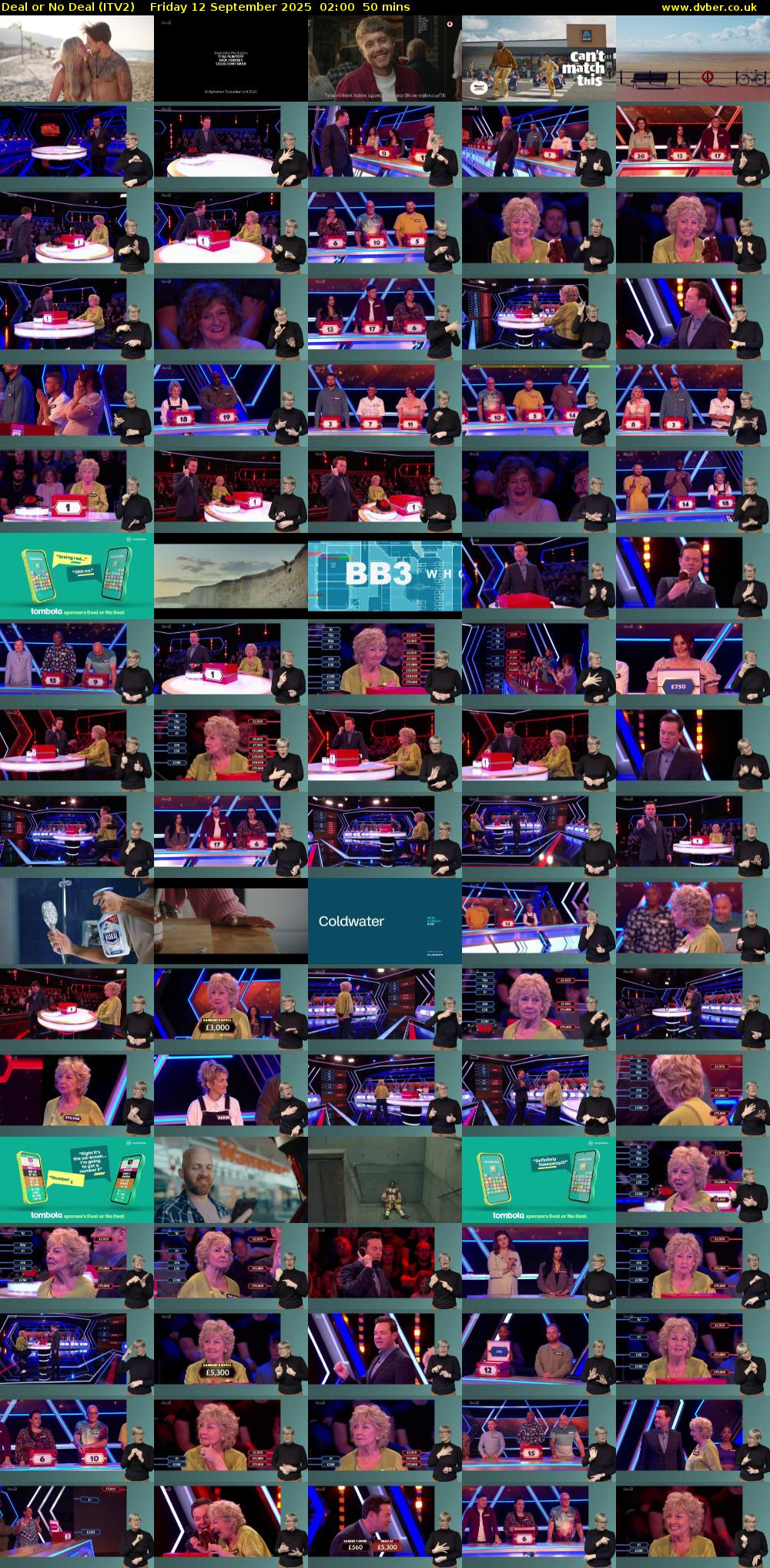 Deal or No Deal (ITV2) Friday 12 September 2025 02:00 - 02:50
