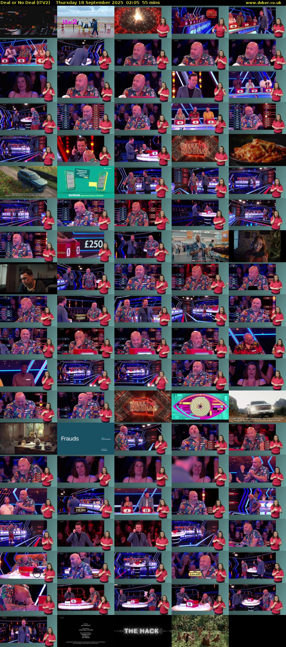 Deal or No Deal (ITV2) Thursday 18 September 2025 02:05 - 03:00
