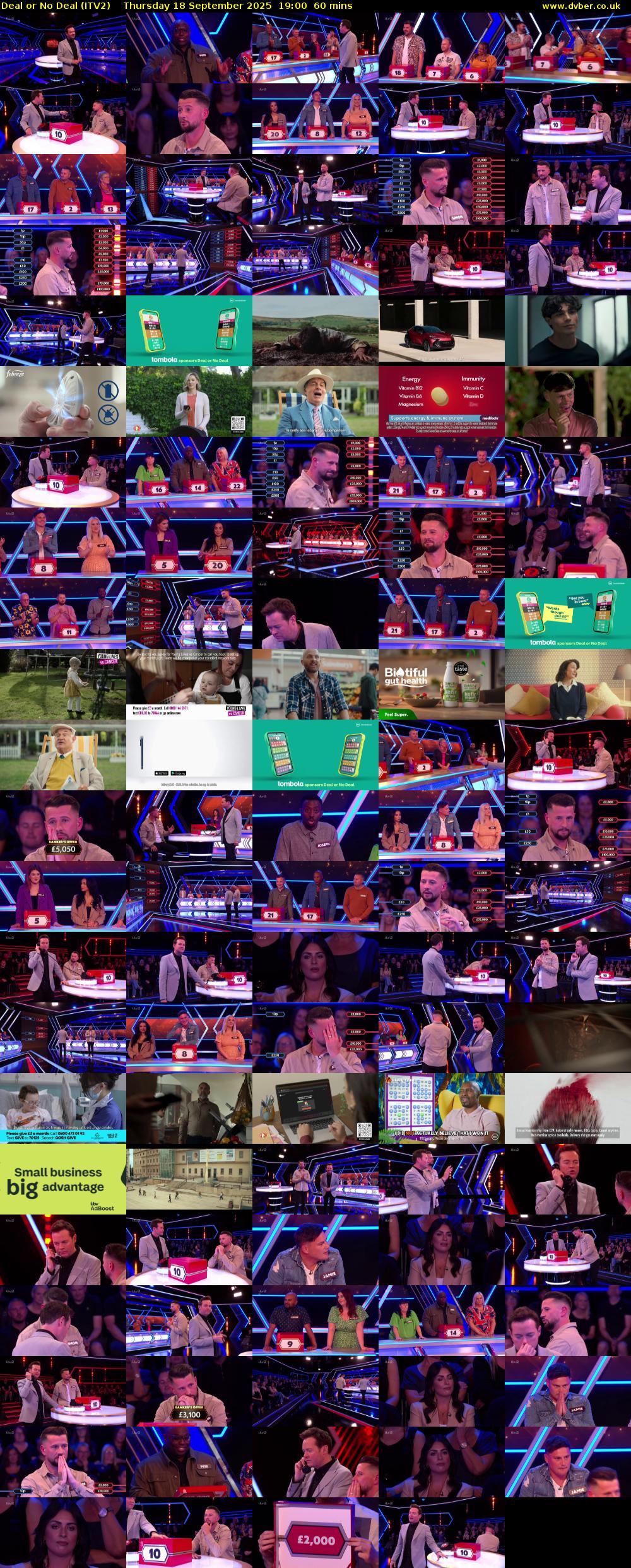 Deal or No Deal (ITV2) Thursday 18 September 2025 19:00 - 20:00