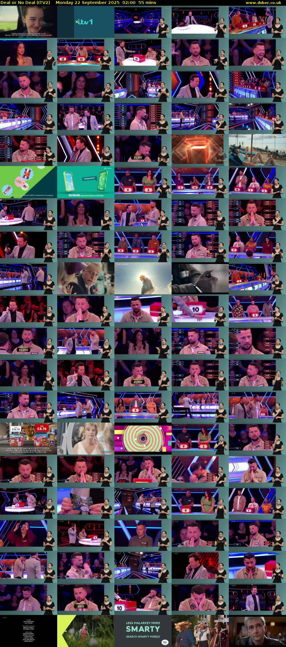 Deal or No Deal (ITV2) Monday 22 September 2025 02:00 - 02:55