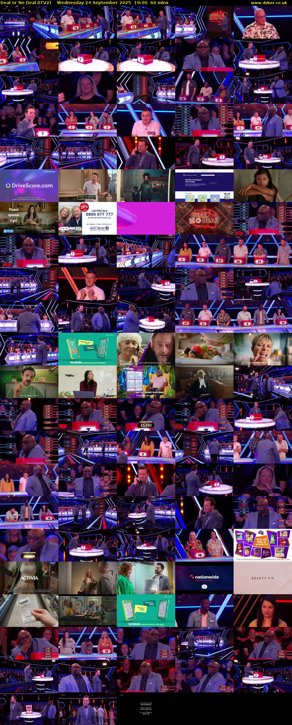 Deal or No Deal (ITV2) Wednesday 24 September 2025 19:00 - 20:00