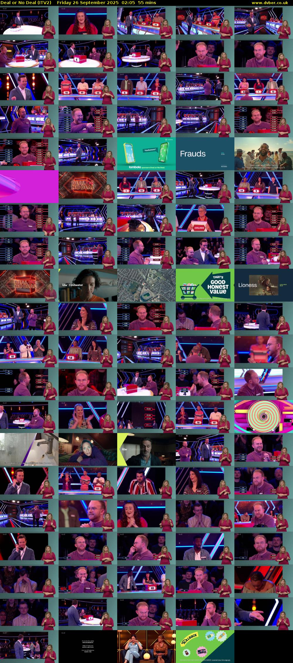 Deal or No Deal (ITV2) Friday 26 September 2025 02:05 - 03:00