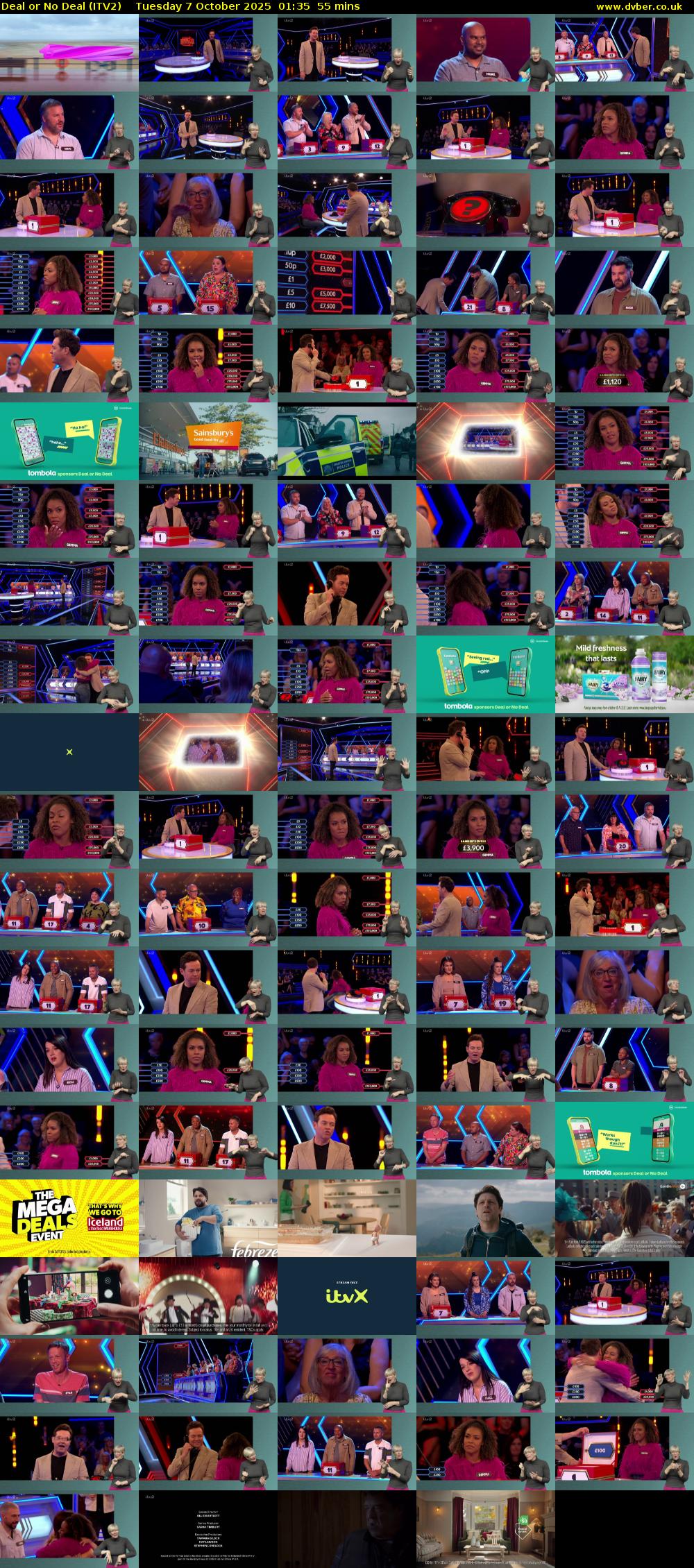Deal or No Deal (ITV2) Tuesday 7 October 2025 01:35 - 02:30