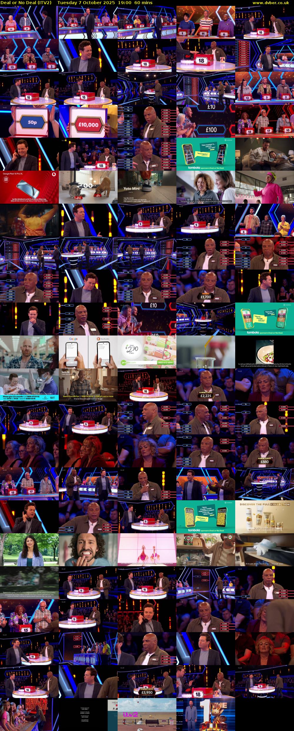 Deal or No Deal (ITV2) Tuesday 7 October 2025 19:00 - 20:00