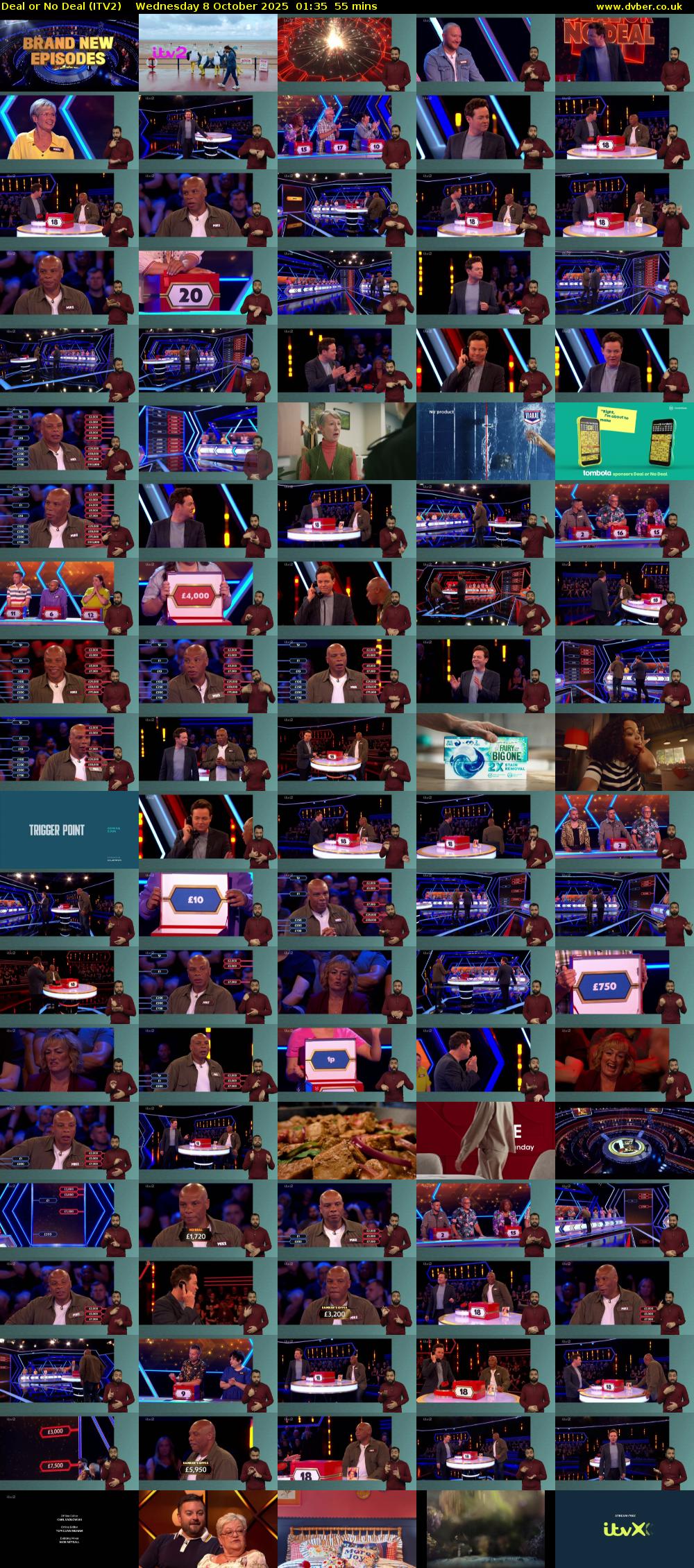 Deal or No Deal (ITV2) Wednesday 8 October 2025 01:35 - 02:30
