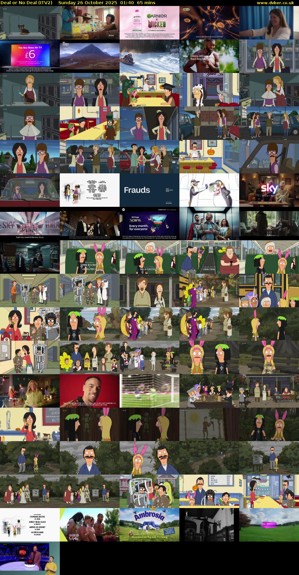 Deal or No Deal (ITV2) Sunday 26 October 2025 01:40 - 01:45