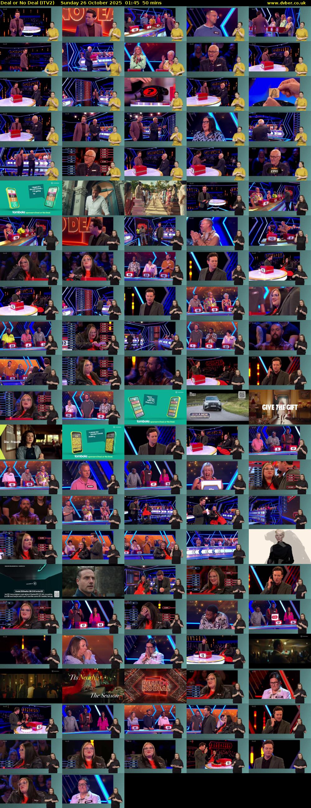 Deal or No Deal (ITV2) Sunday 26 October 2025 01:45 - 02:35