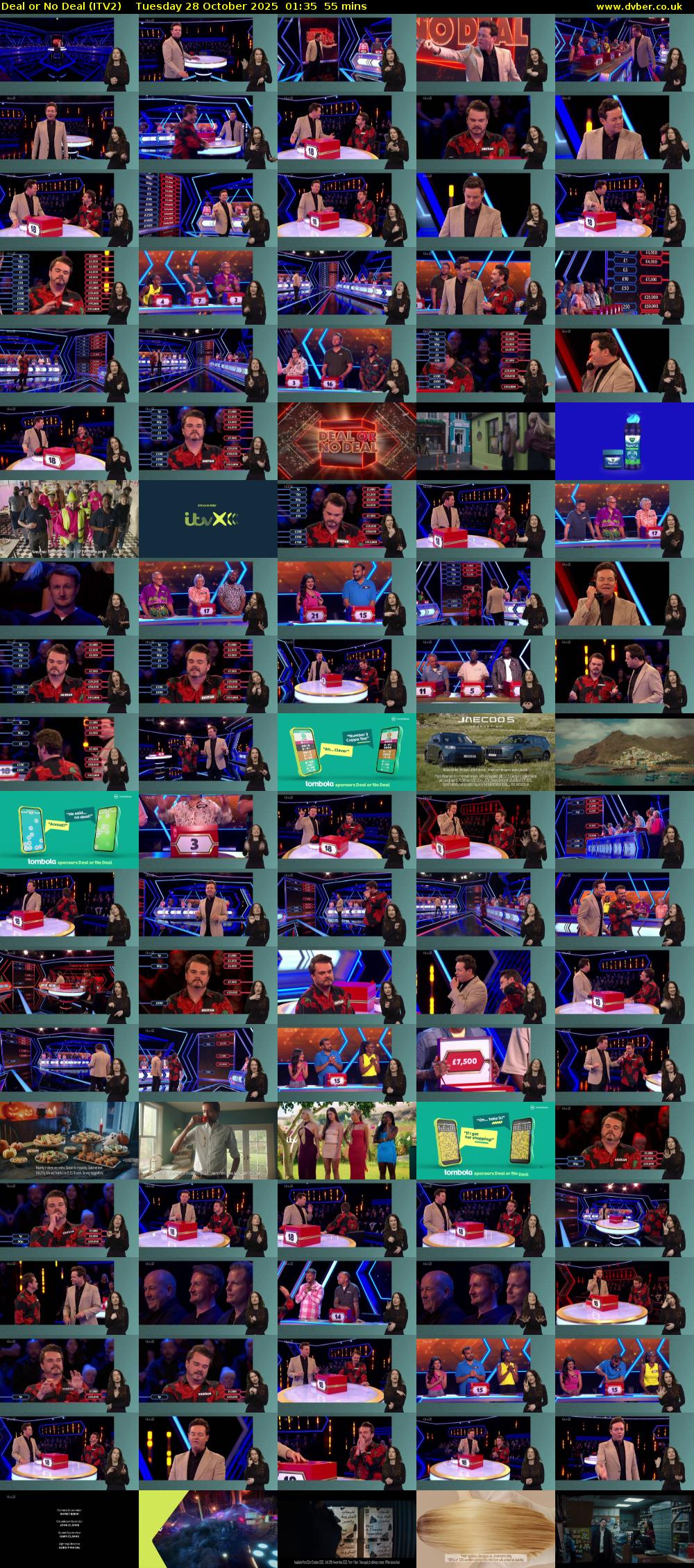 Deal or No Deal (ITV2) Tuesday 28 October 2025 01:35 - 02:30