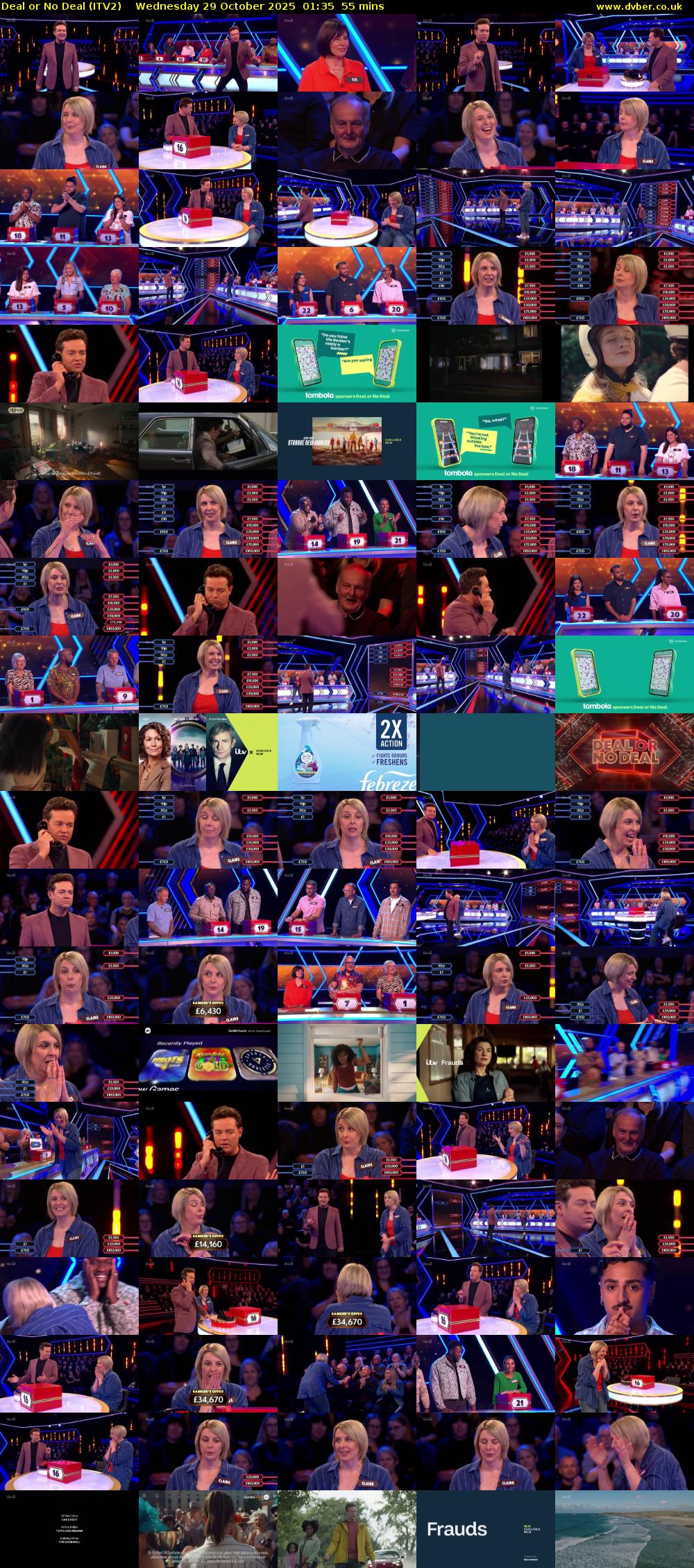 Deal or No Deal (ITV2) Wednesday 29 October 2025 01:35 - 02:30