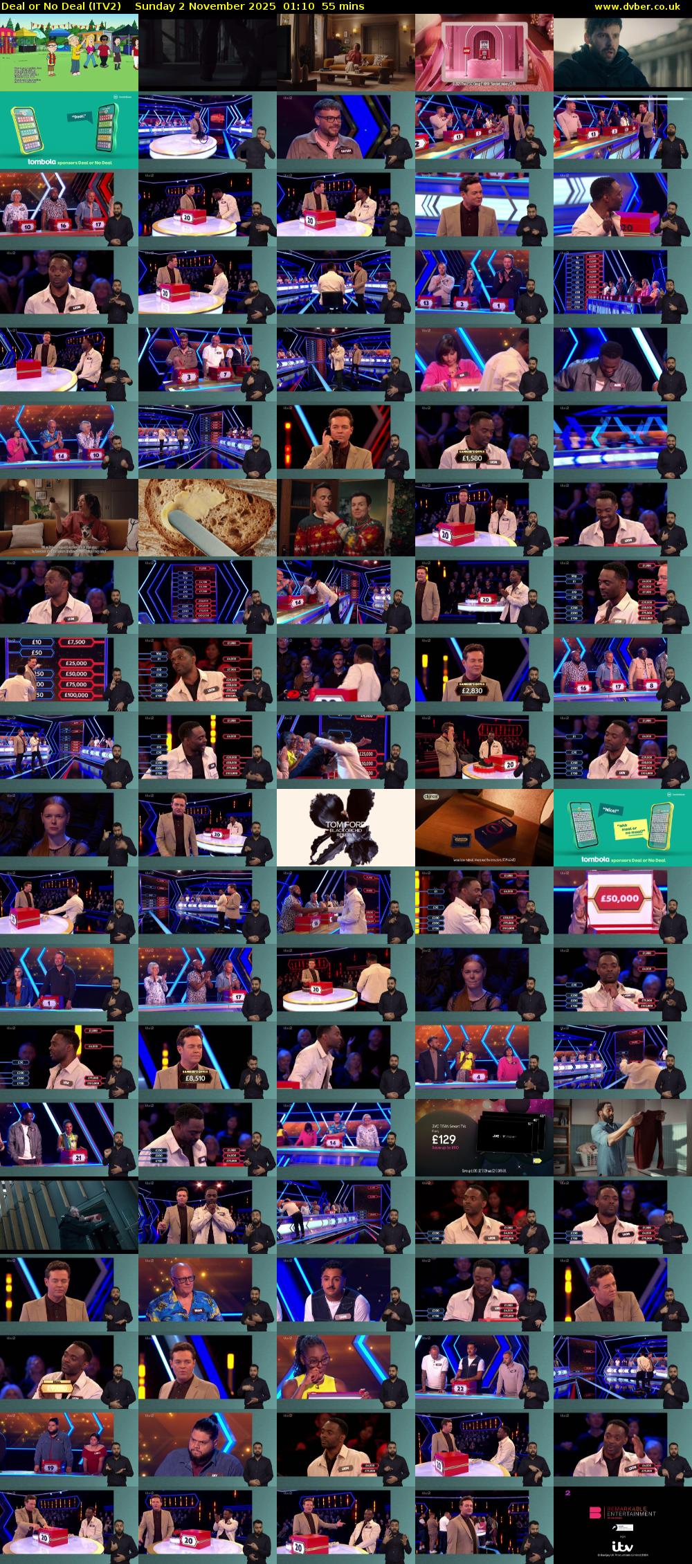 Deal or No Deal (ITV2) Sunday 2 November 2025 01:10 - 02:05
