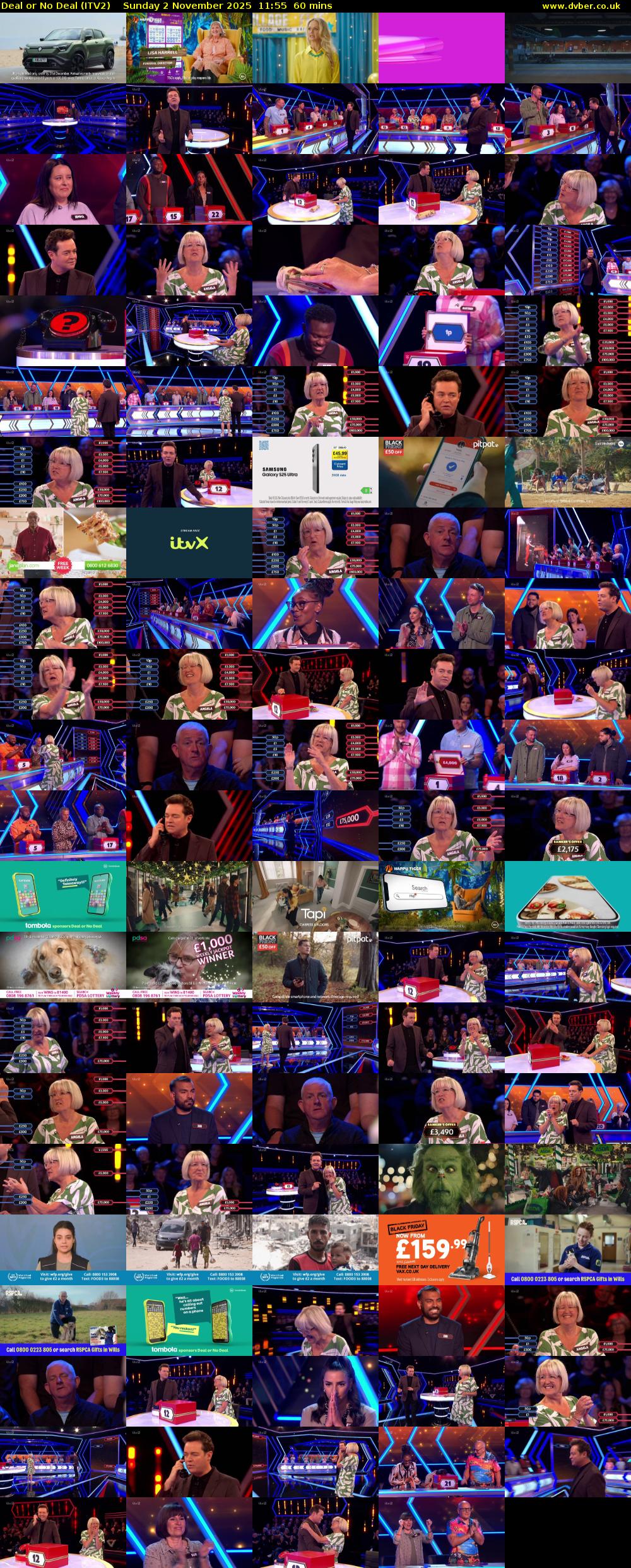 Deal or No Deal (ITV2) Sunday 2 November 2025 11:55 - 12:55