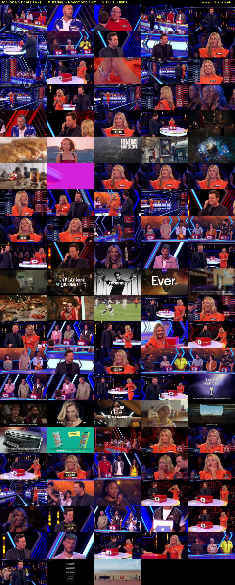 Deal or No Deal (ITV2) Thursday 6 November 2025 19:00 - 20:00