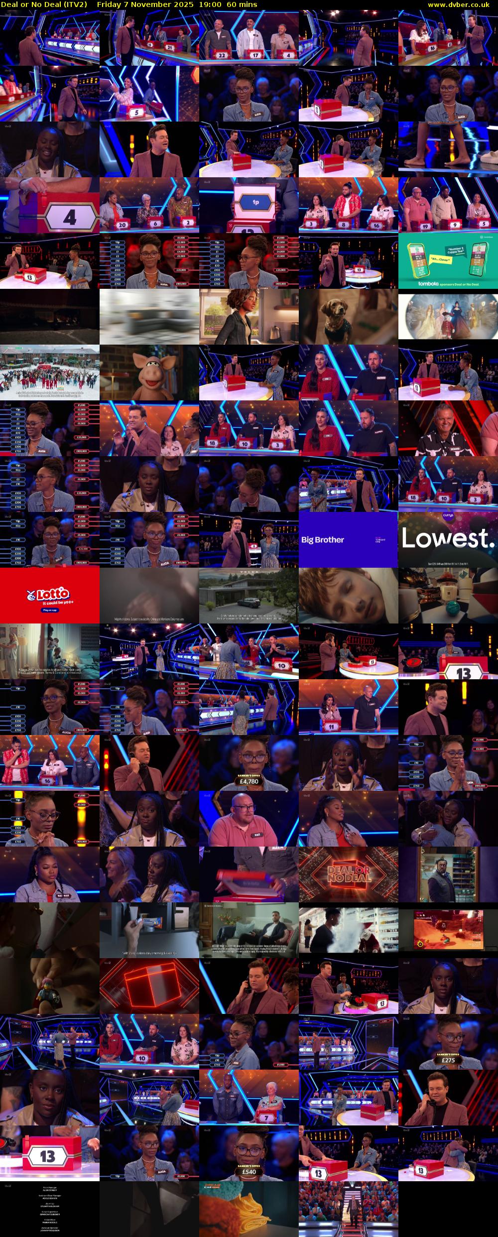 Deal or No Deal (ITV2) Friday 7 November 2025 19:00 - 20:00