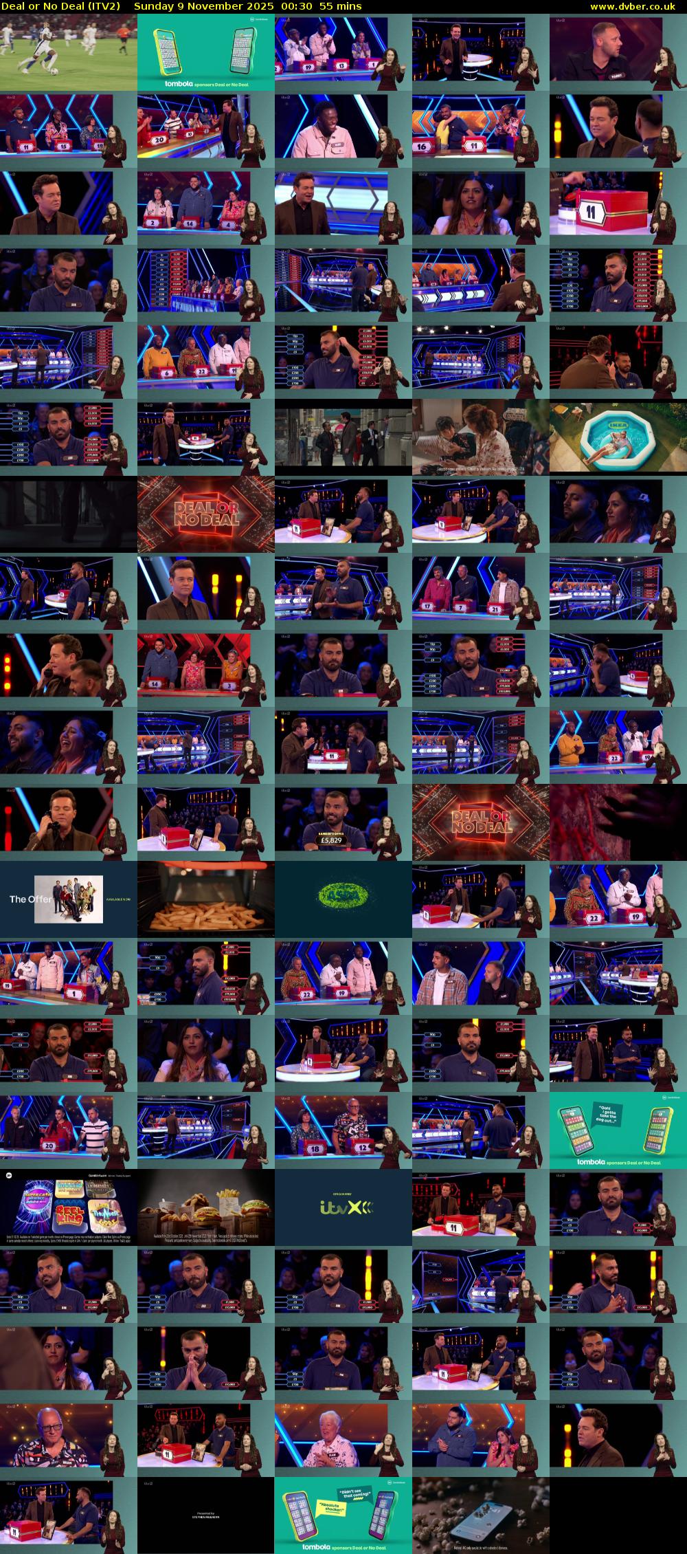 Deal or No Deal (ITV2) Sunday 9 November 2025 00:30 - 01:25