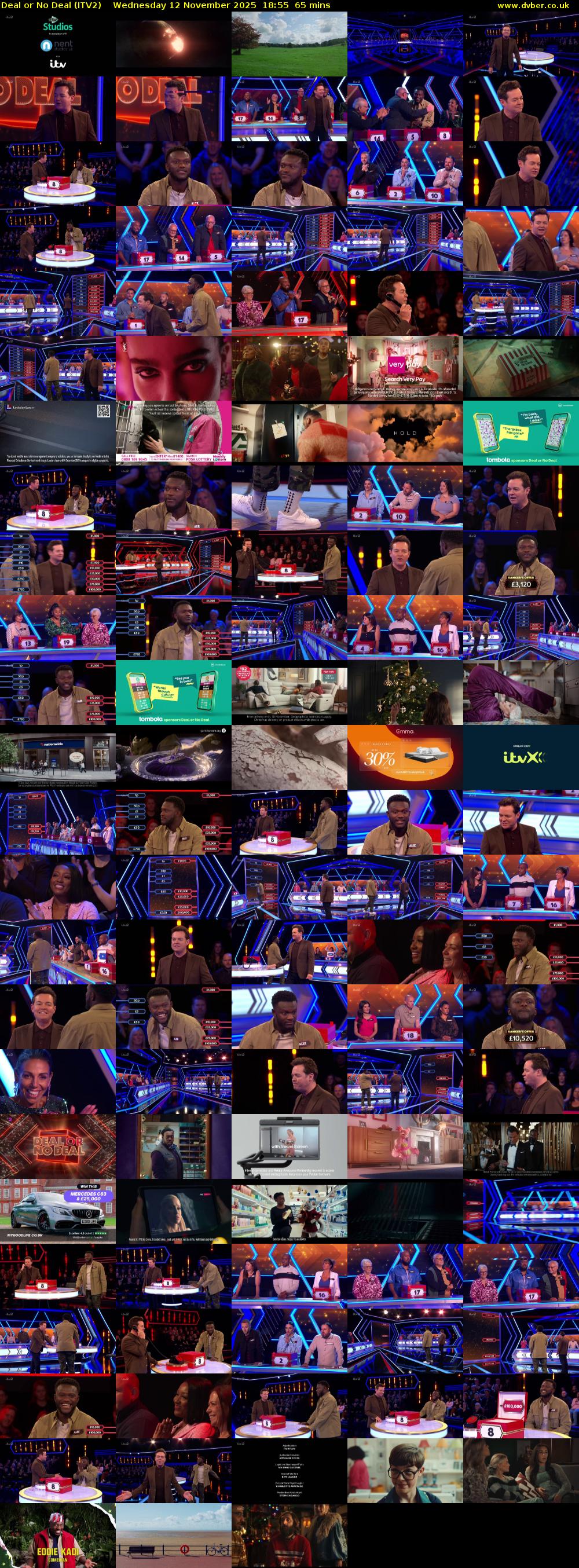 Deal or No Deal (ITV2) Wednesday 12 November 2025 18:55 - 20:00