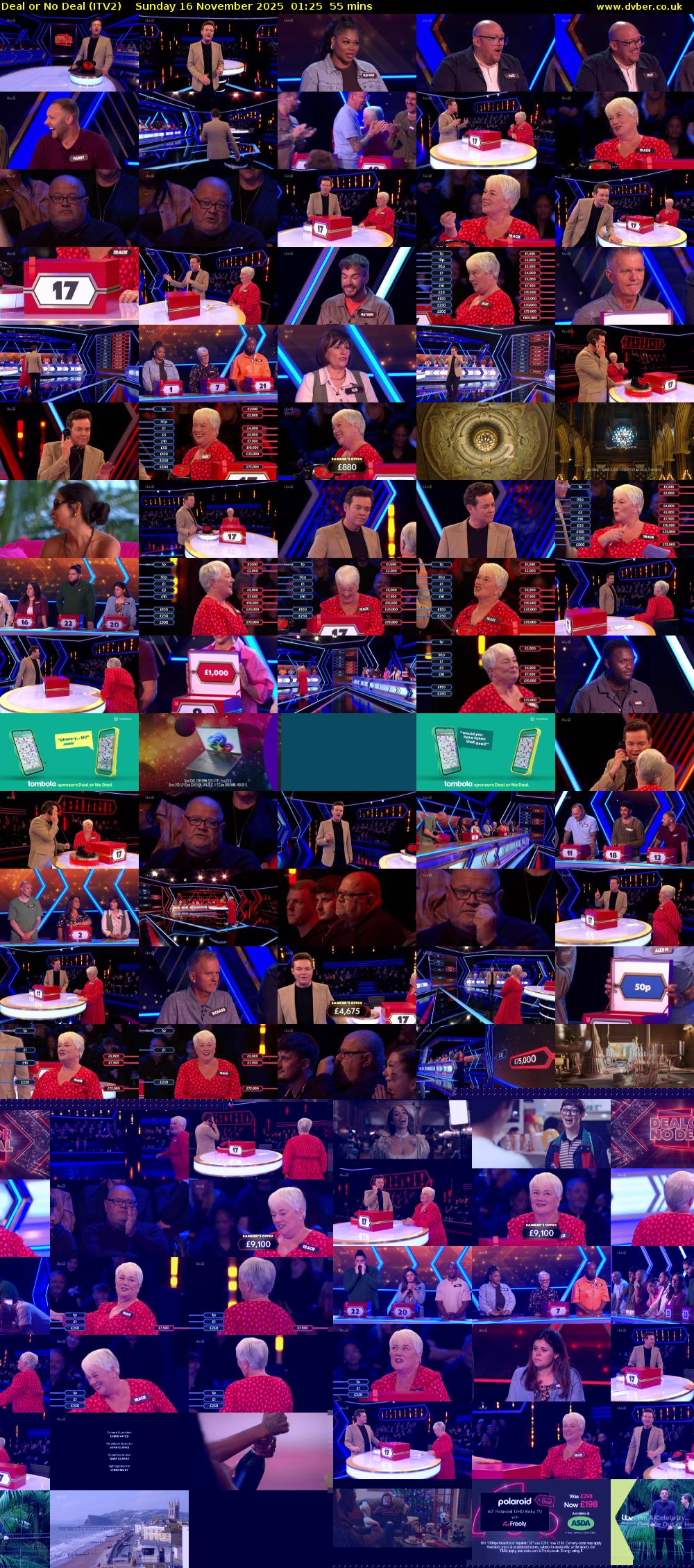 Deal or No Deal (ITV2) Sunday 16 November 2025 01:25 - 02:20