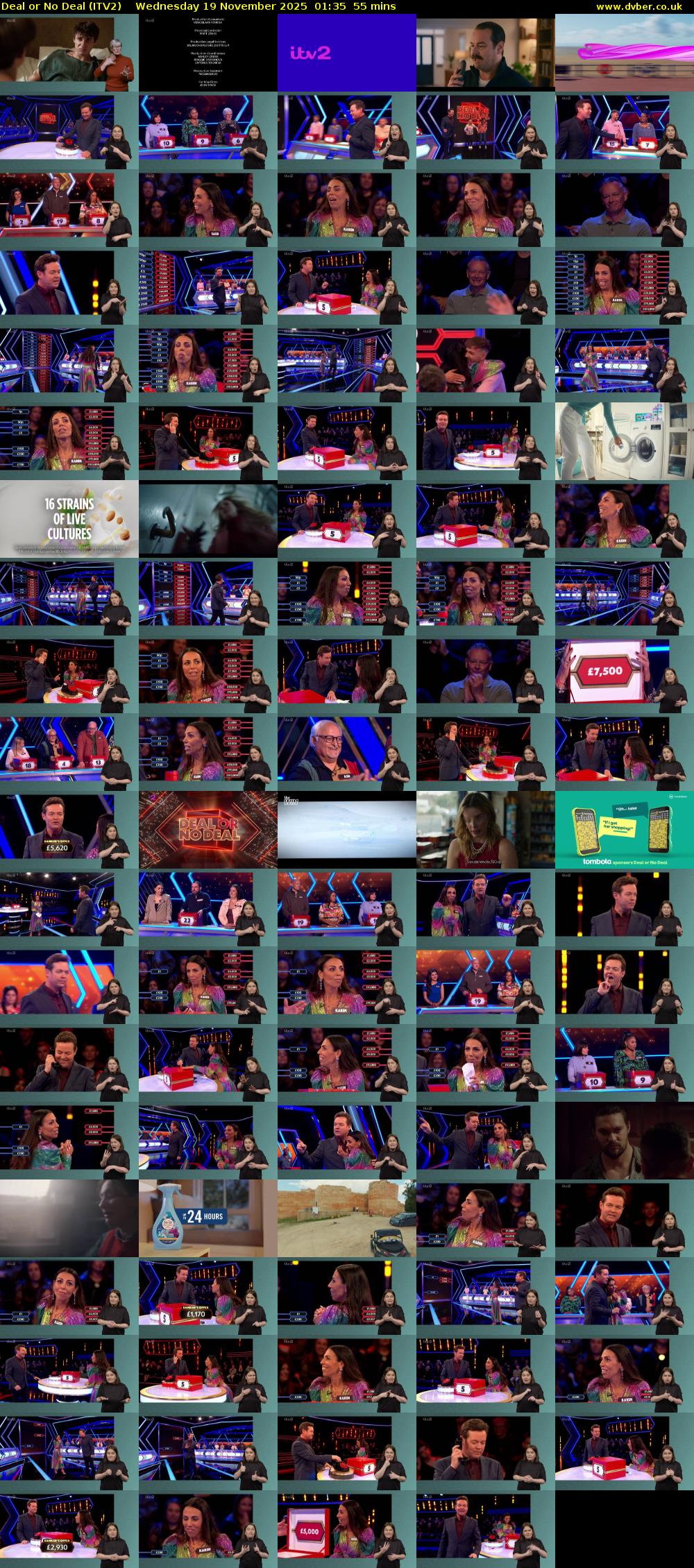 Deal or No Deal (ITV2) Wednesday 19 November 2025 01:35 - 02:30
