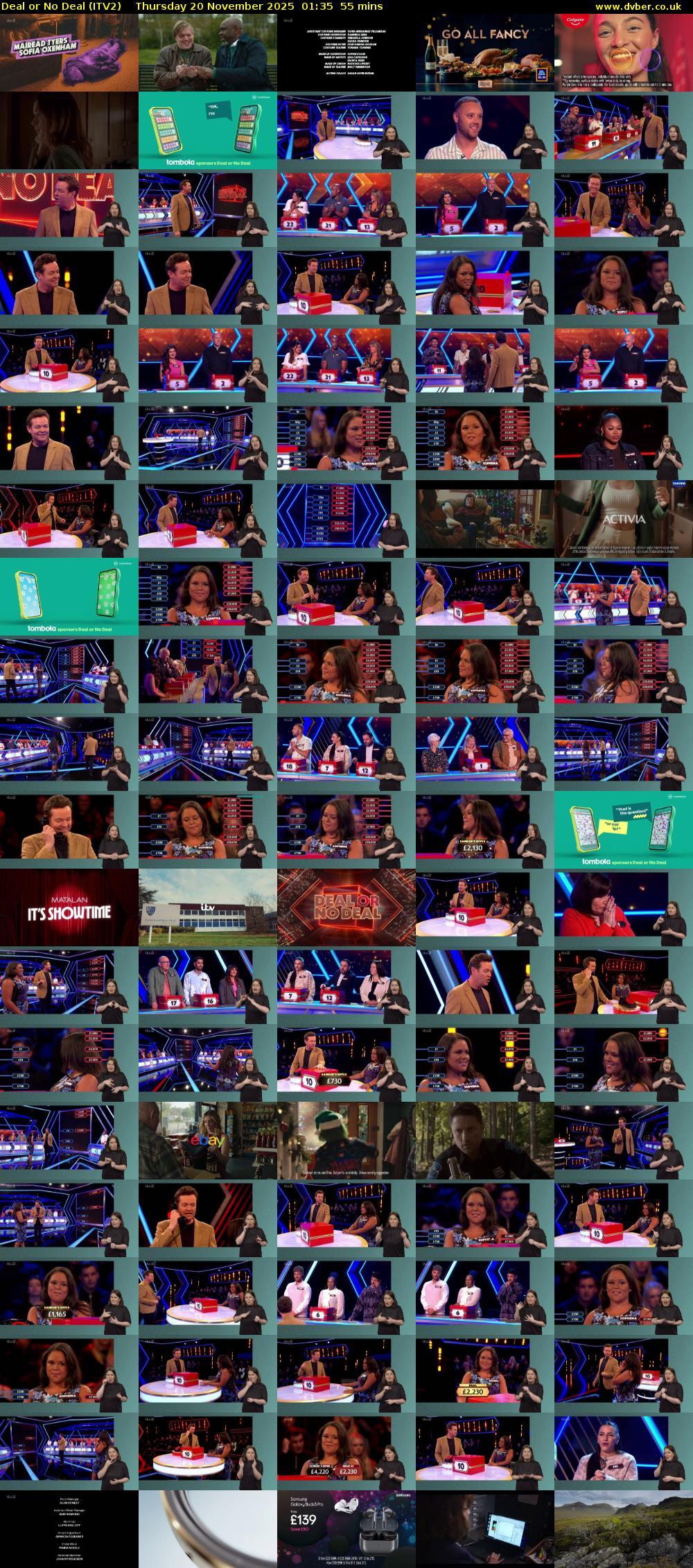 Deal or No Deal (ITV2) Thursday 20 November 2025 01:35 - 02:30