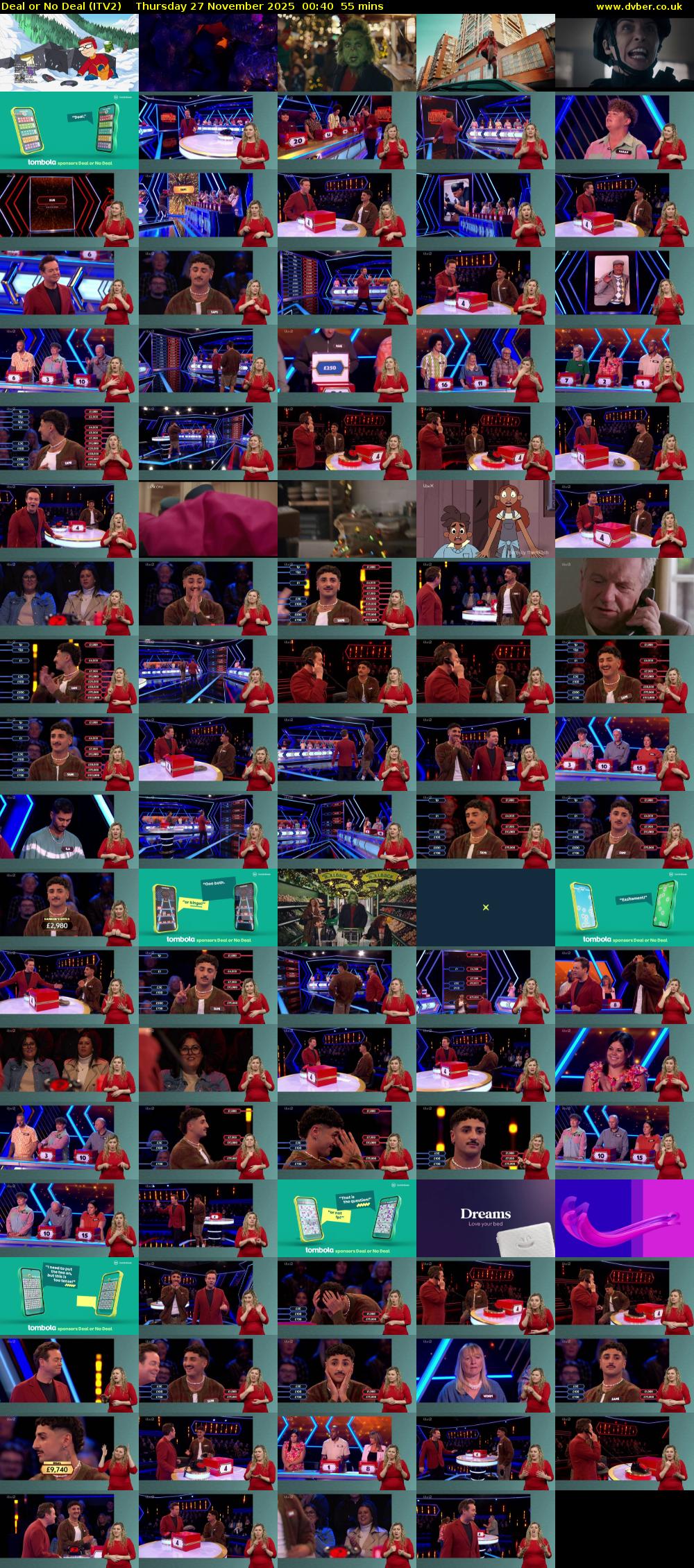 Deal or No Deal (ITV2) Thursday 27 November 2025 00:40 - 01:35