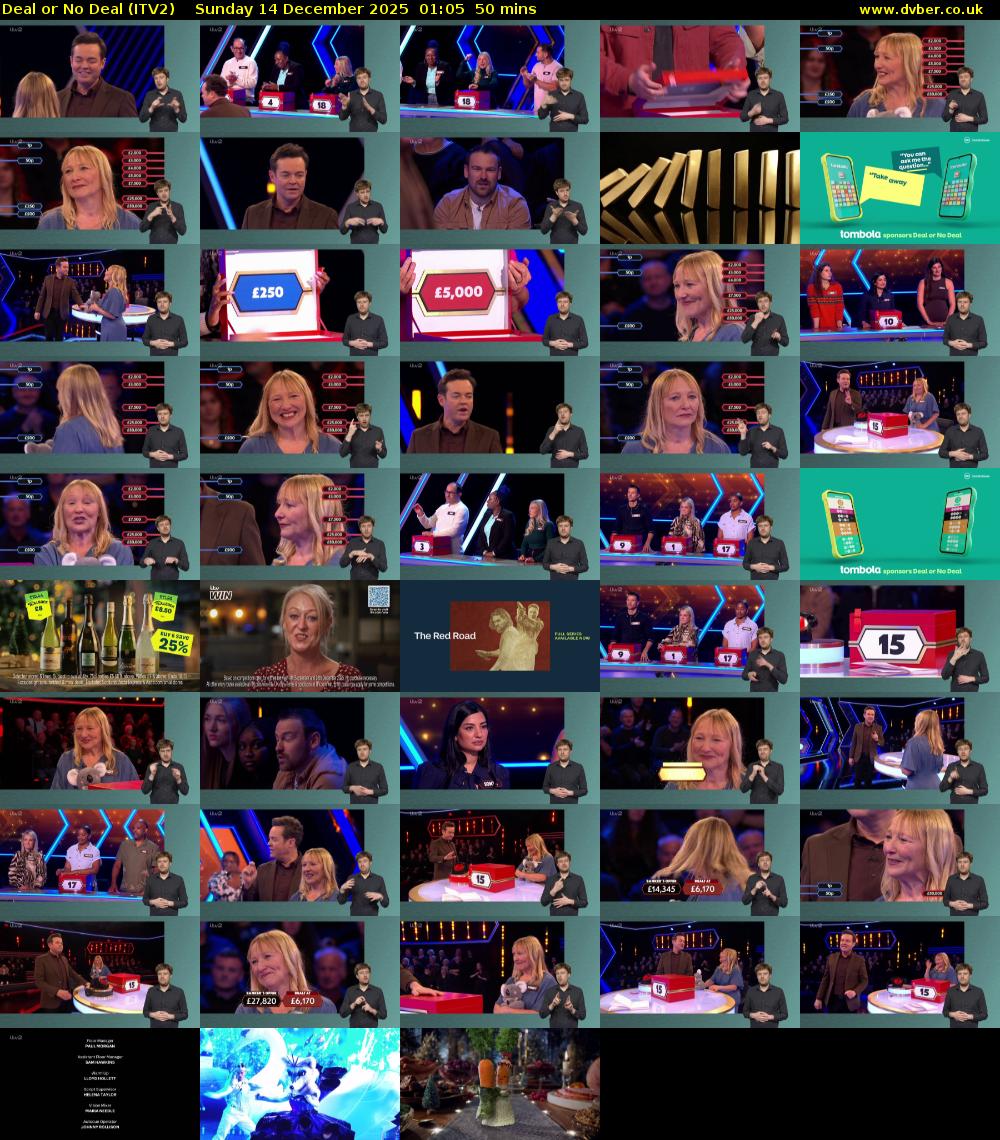 Deal or No Deal (ITV2) Sunday 14 December 2025 01:05 - 01:55
