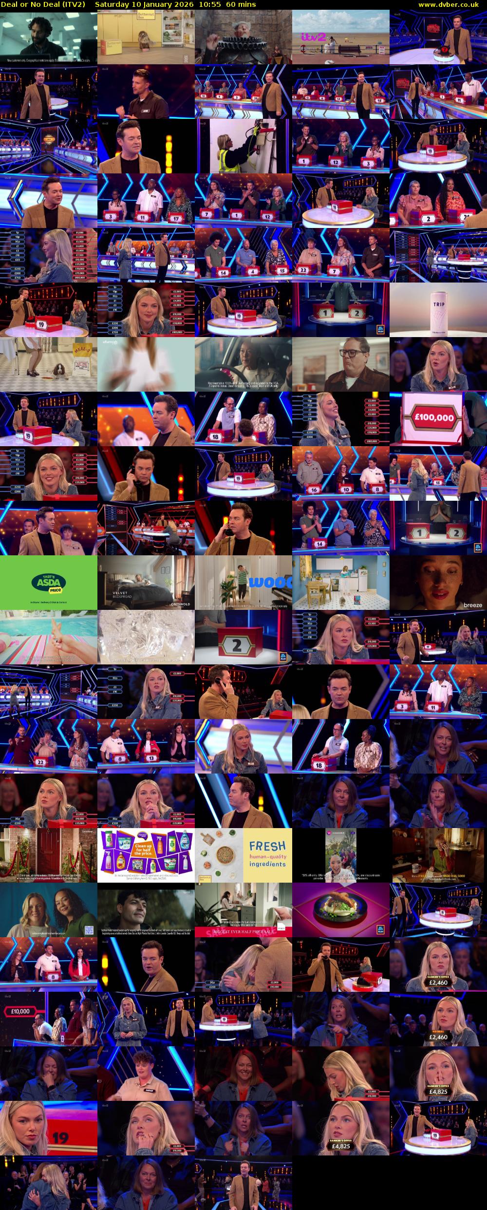 Deal or No Deal (ITV2) Saturday 10 January 2026 10:55 - 11:55