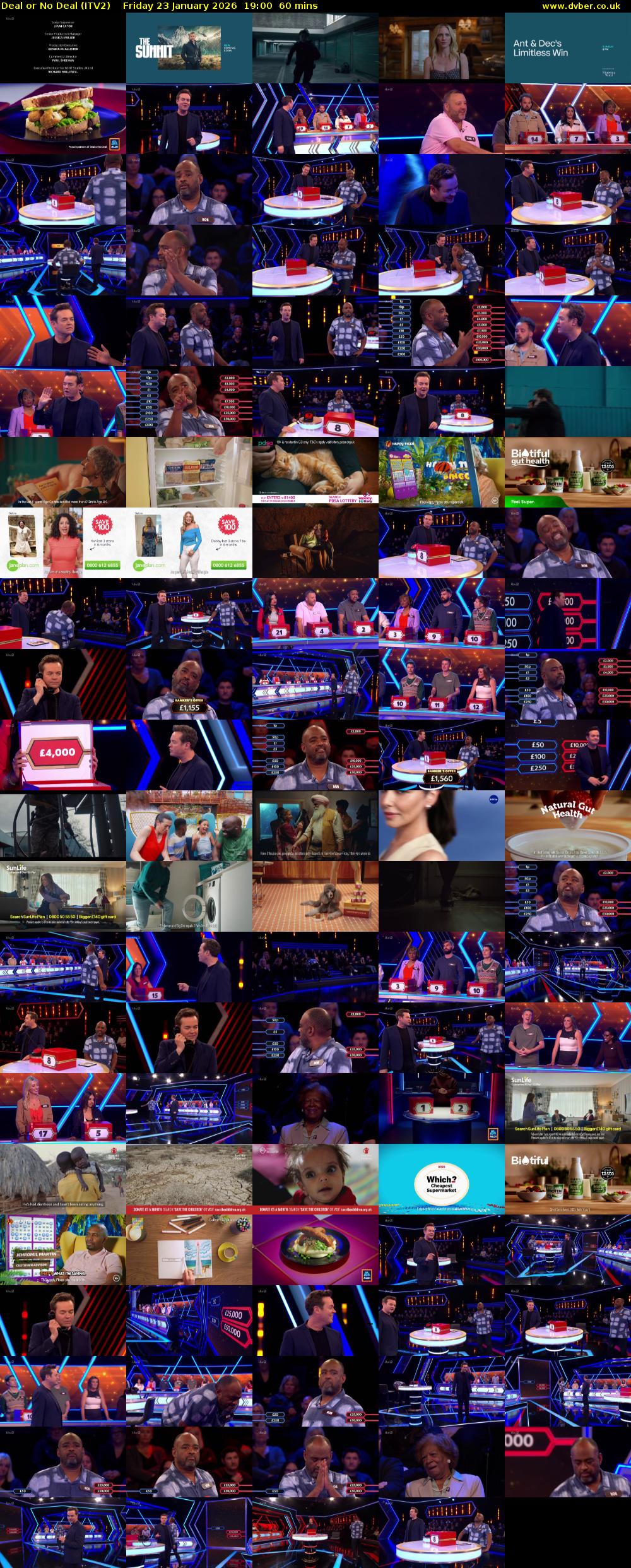 Deal or No Deal (ITV2) Friday 23 January 2026 19:00 - 20:00