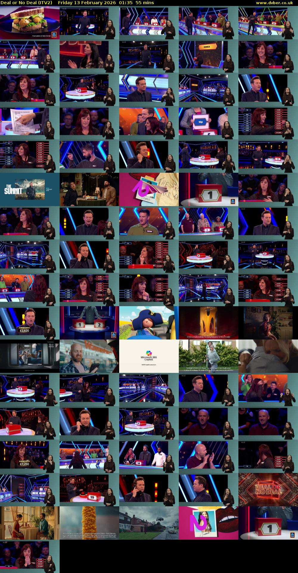 Deal or No Deal (ITV2) Friday 13 February 2026 01:35 - 02:30