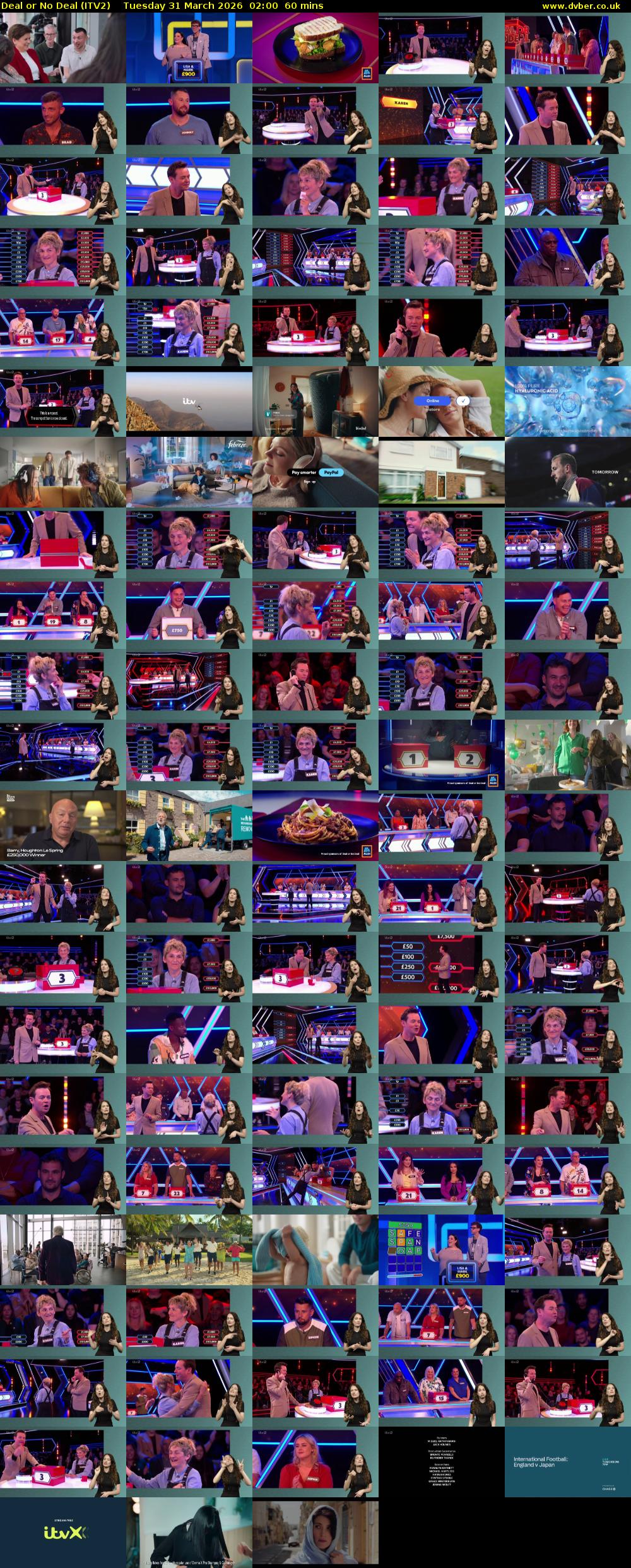 Deal or No Deal (ITV2) Tuesday 31 March 2026 02:00 - 03:00