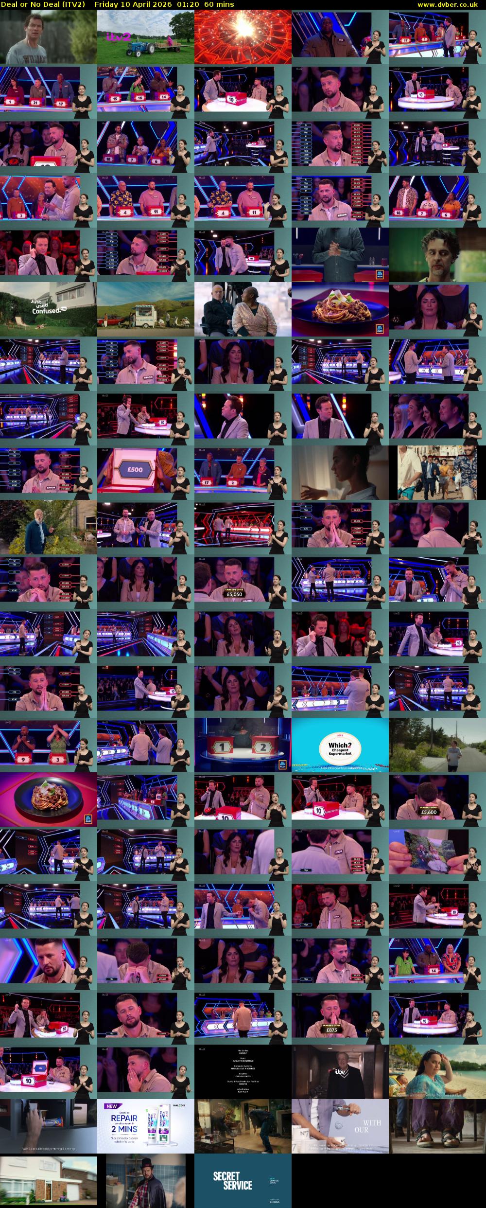 Deal or No Deal (ITV2) Friday 10 April 2026 01:20 - 02:20