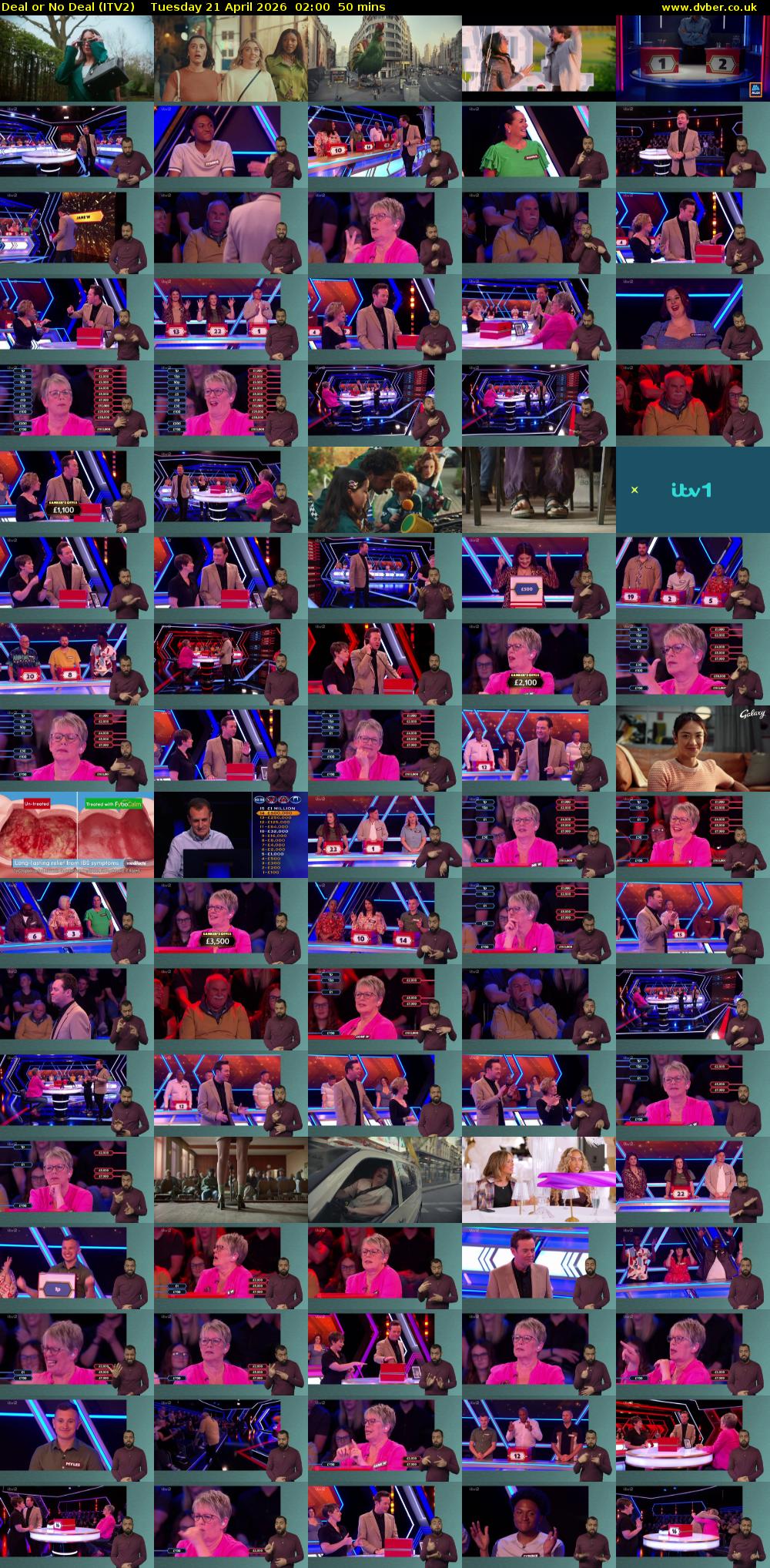 Deal or No Deal (ITV2) Tuesday 21 April 2026 02:00 - 02:50