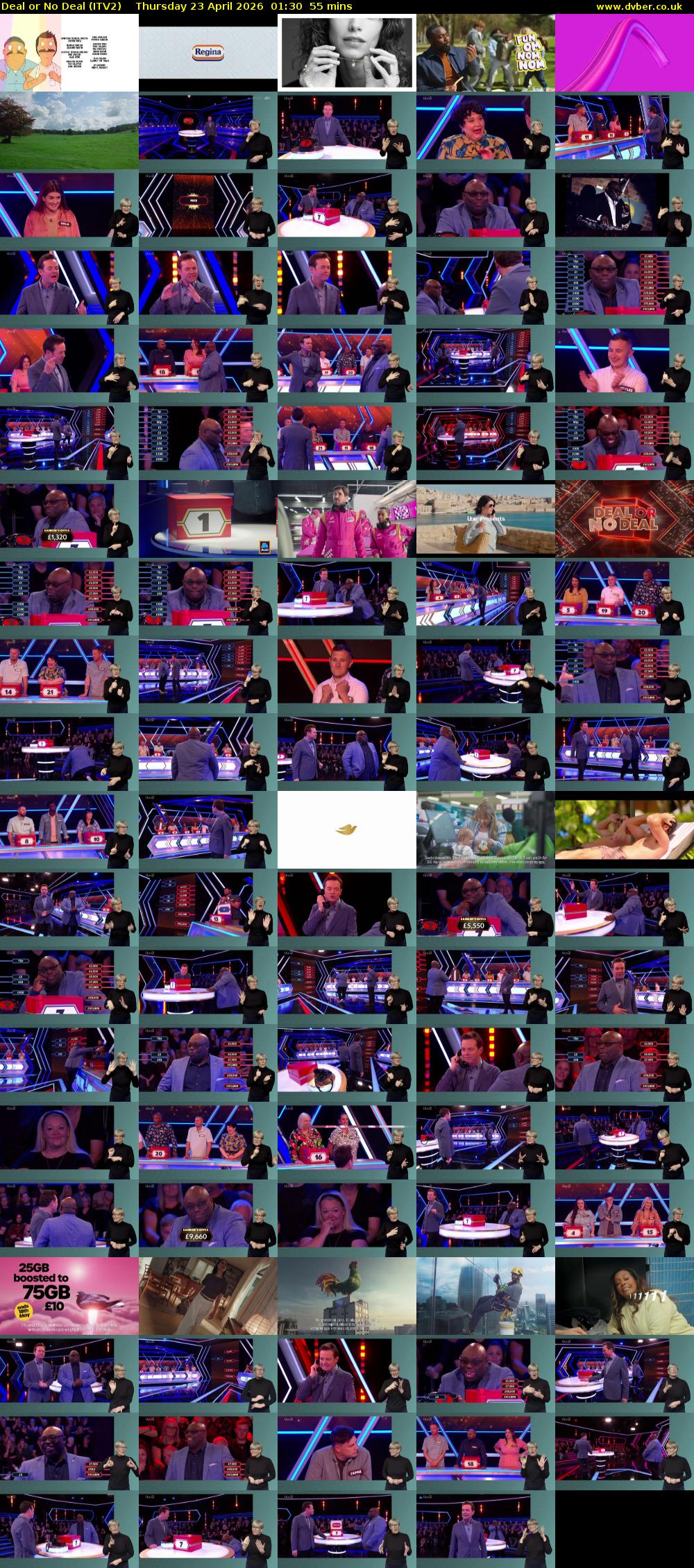Deal or No Deal (ITV2) Thursday 23 April 2026 01:30 - 02:25