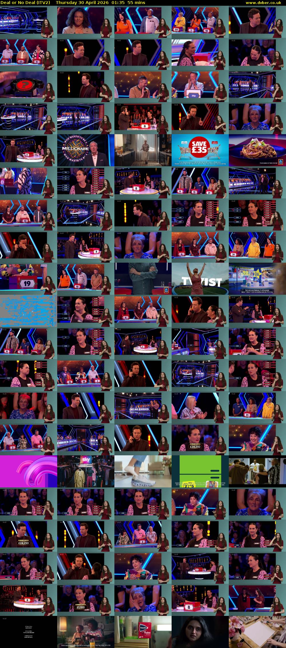 Deal or No Deal (ITV2) Thursday 30 April 2026 01:35 - 02:30