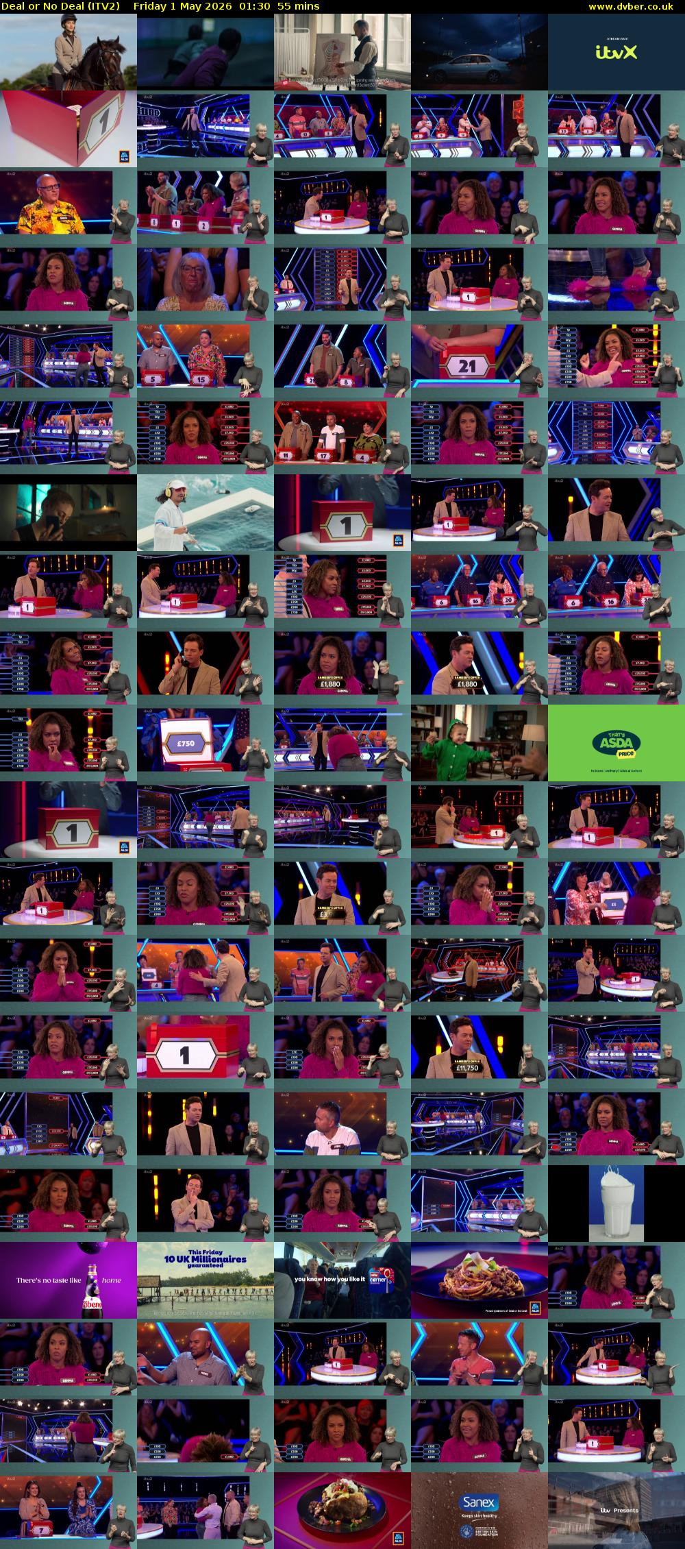 Deal or No Deal (ITV2) Friday 1 May 2026 01:30 - 02:25
