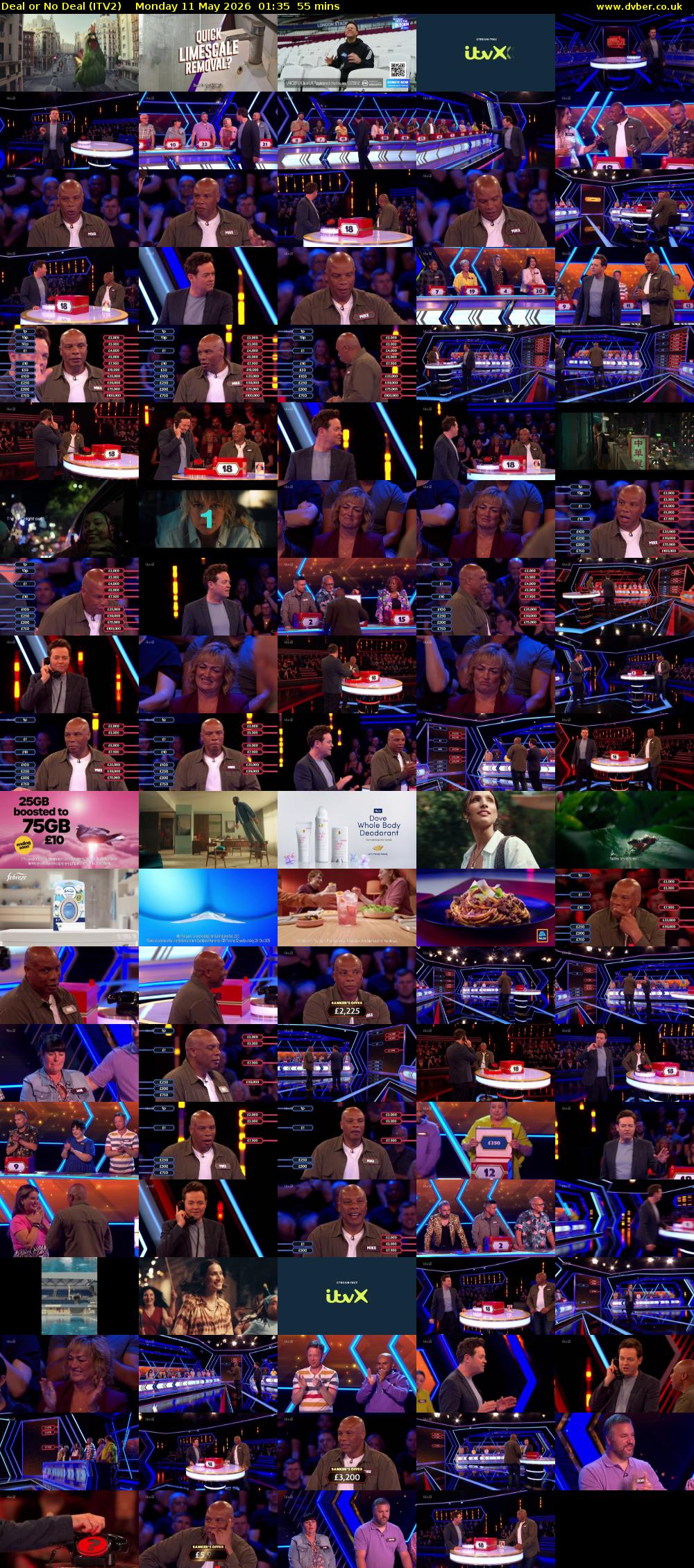 Deal or No Deal (ITV2) Monday 11 May 2026 01:35 - 02:30