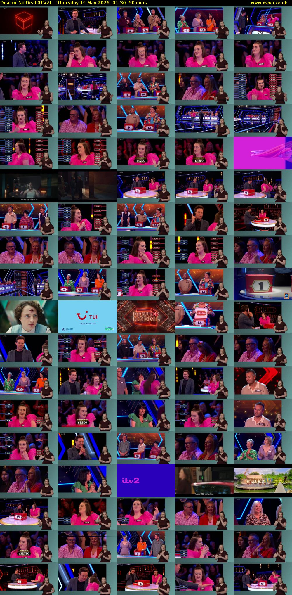 Deal or No Deal (ITV2) Thursday 14 May 2026 01:30 - 02:20