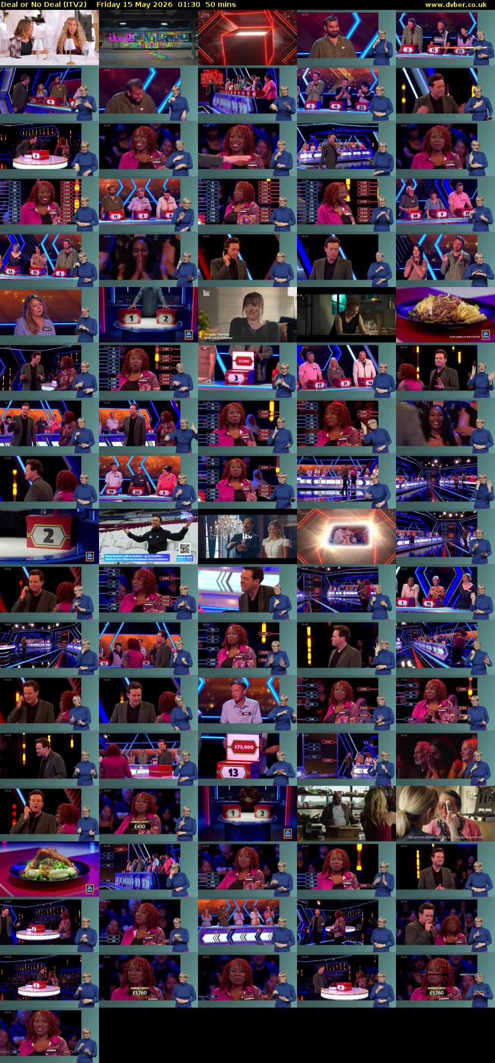 Deal or No Deal (ITV2) Friday 15 May 2026 01:30 - 02:20