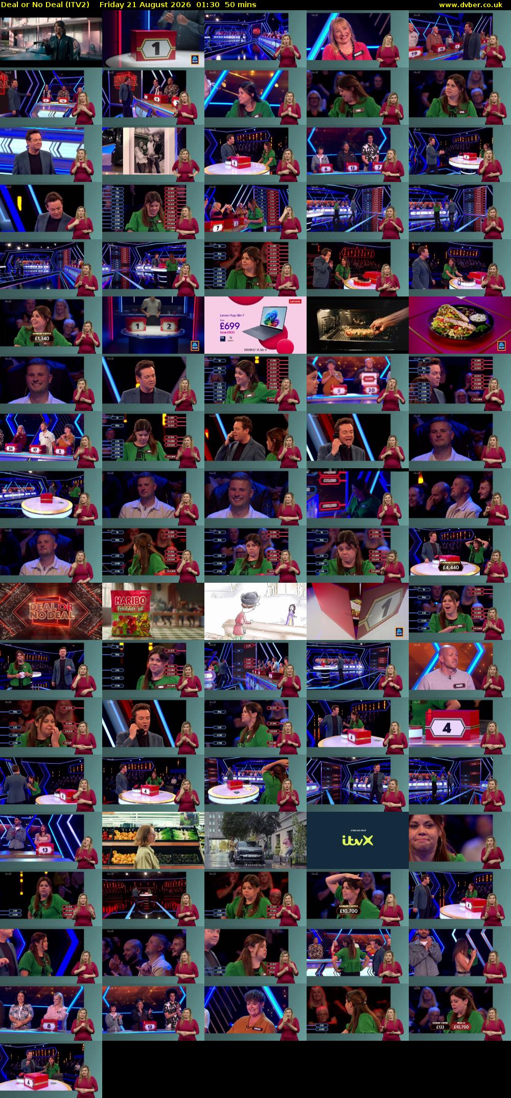 Deal or No Deal (ITV2) Friday 21 August 2026 01:30 - 02:20