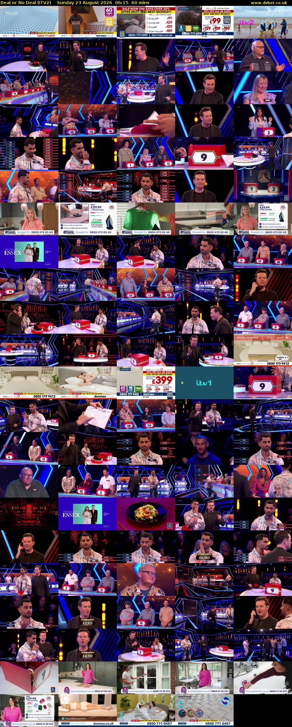 Deal or No Deal (ITV2) Sunday 23 August 2026 06:15 - 07:15