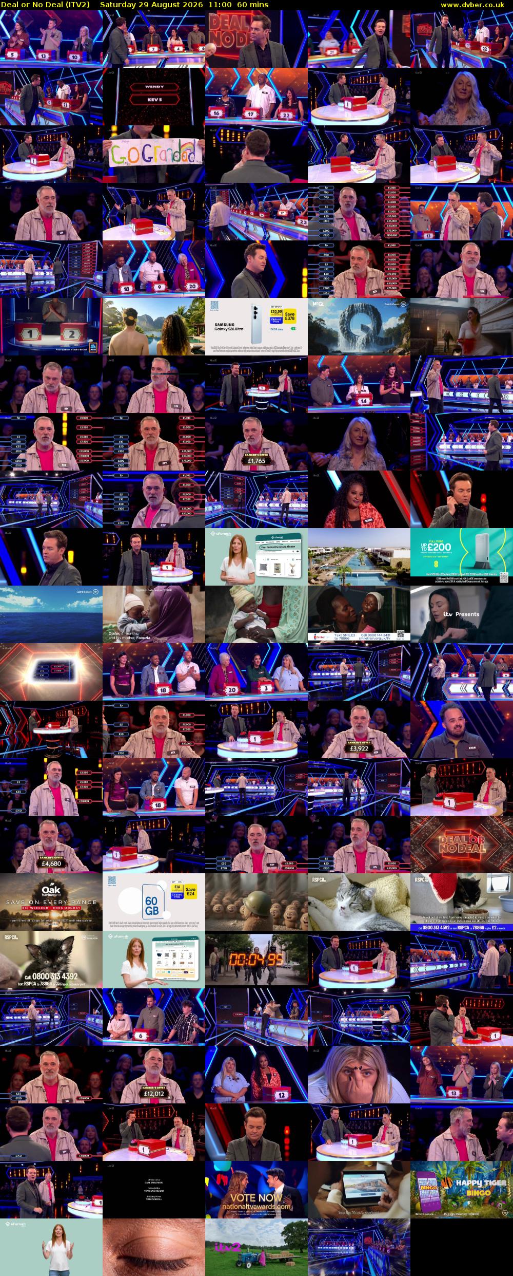 Deal or No Deal (ITV2) Saturday 29 August 2026 11:00 - 12:00