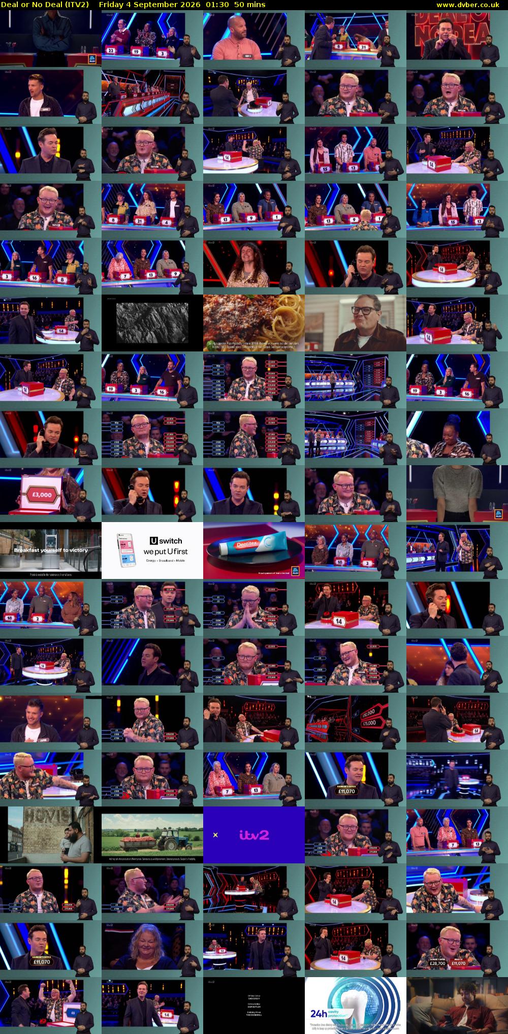 Deal or No Deal (ITV2) Friday 4 September 2026 01:30 - 02:20