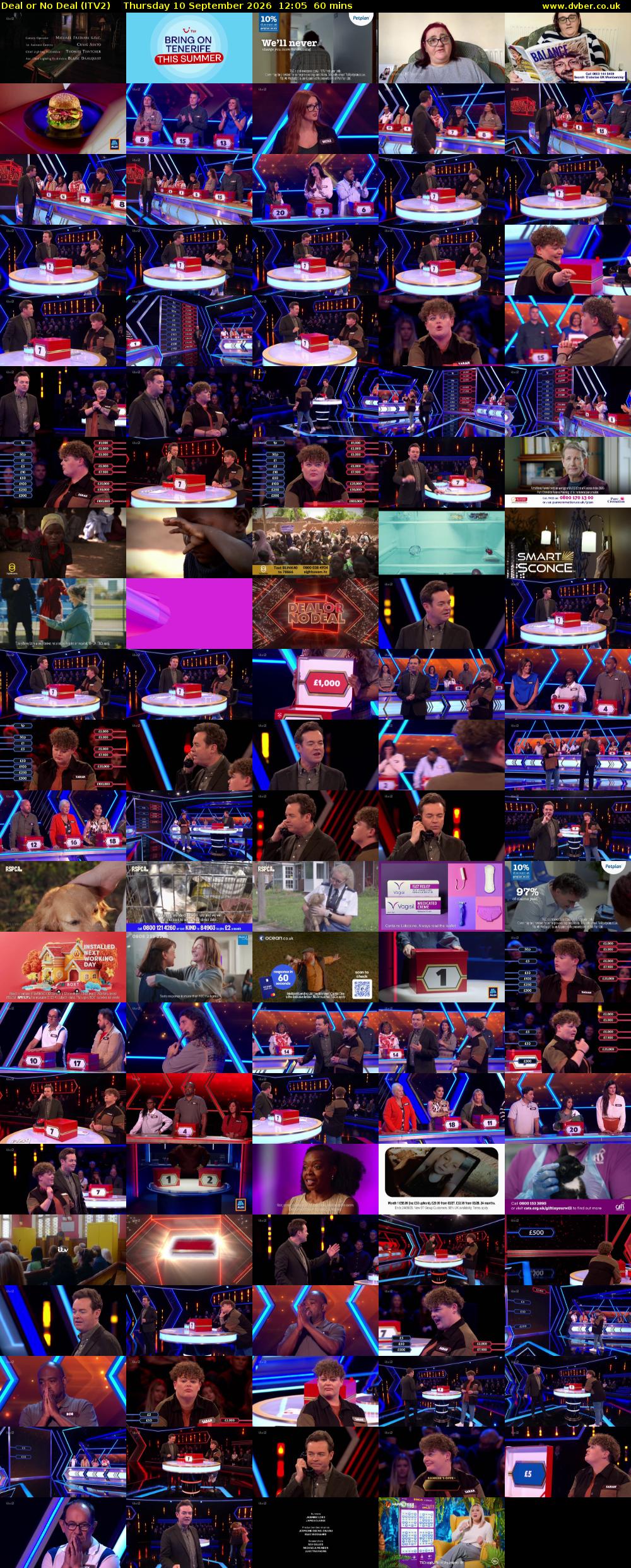 Deal or No Deal (ITV2) Thursday 10 September 2026 12:05 - 13:05