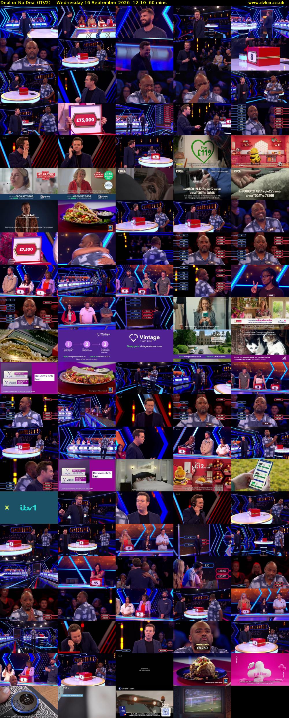 Deal or No Deal (ITV2) Wednesday 16 September 2026 12:10 - 13:10