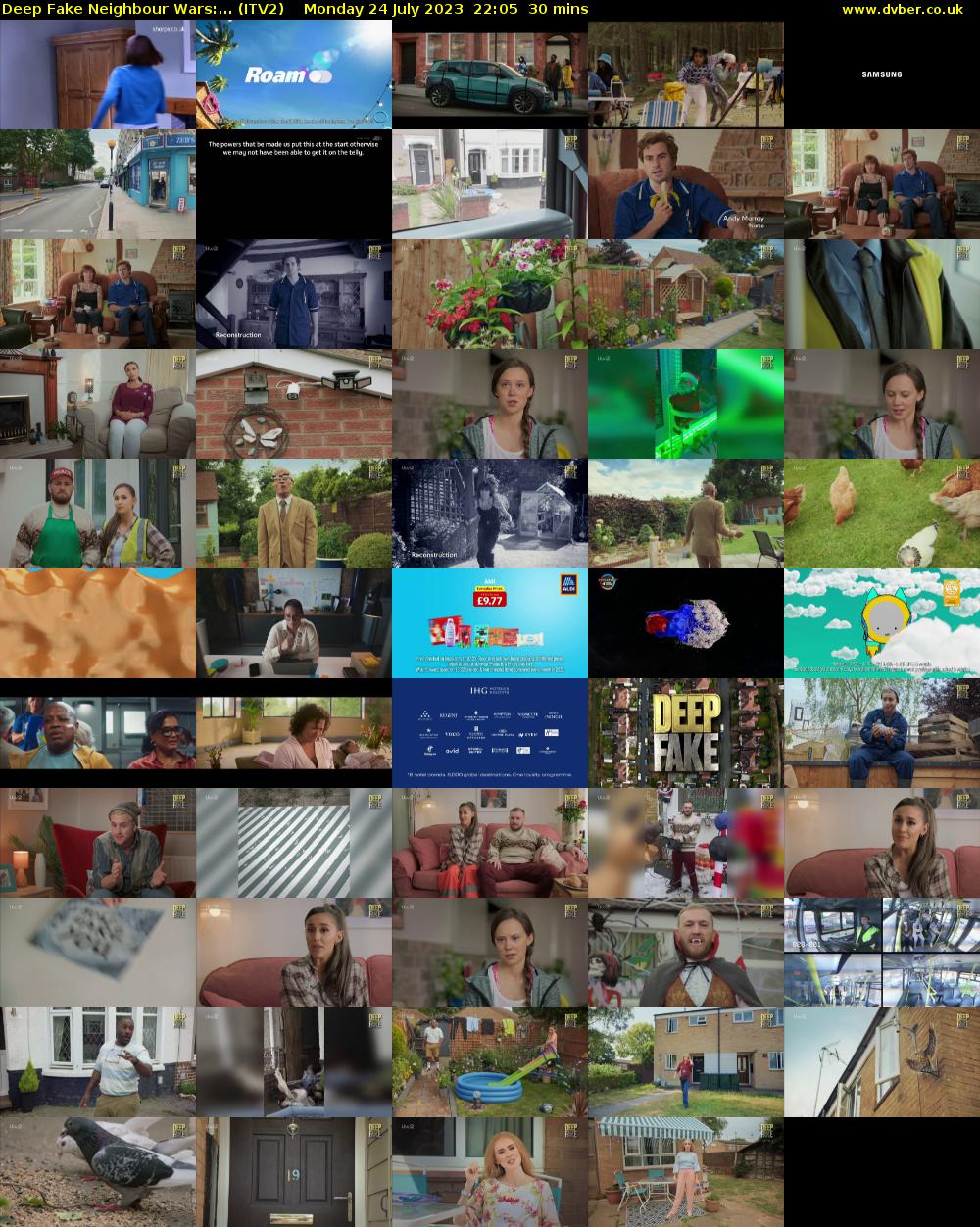 Deep Fake Neighbour Wars:... (ITV2) Monday 24 July 2023 22:05 - 22:35